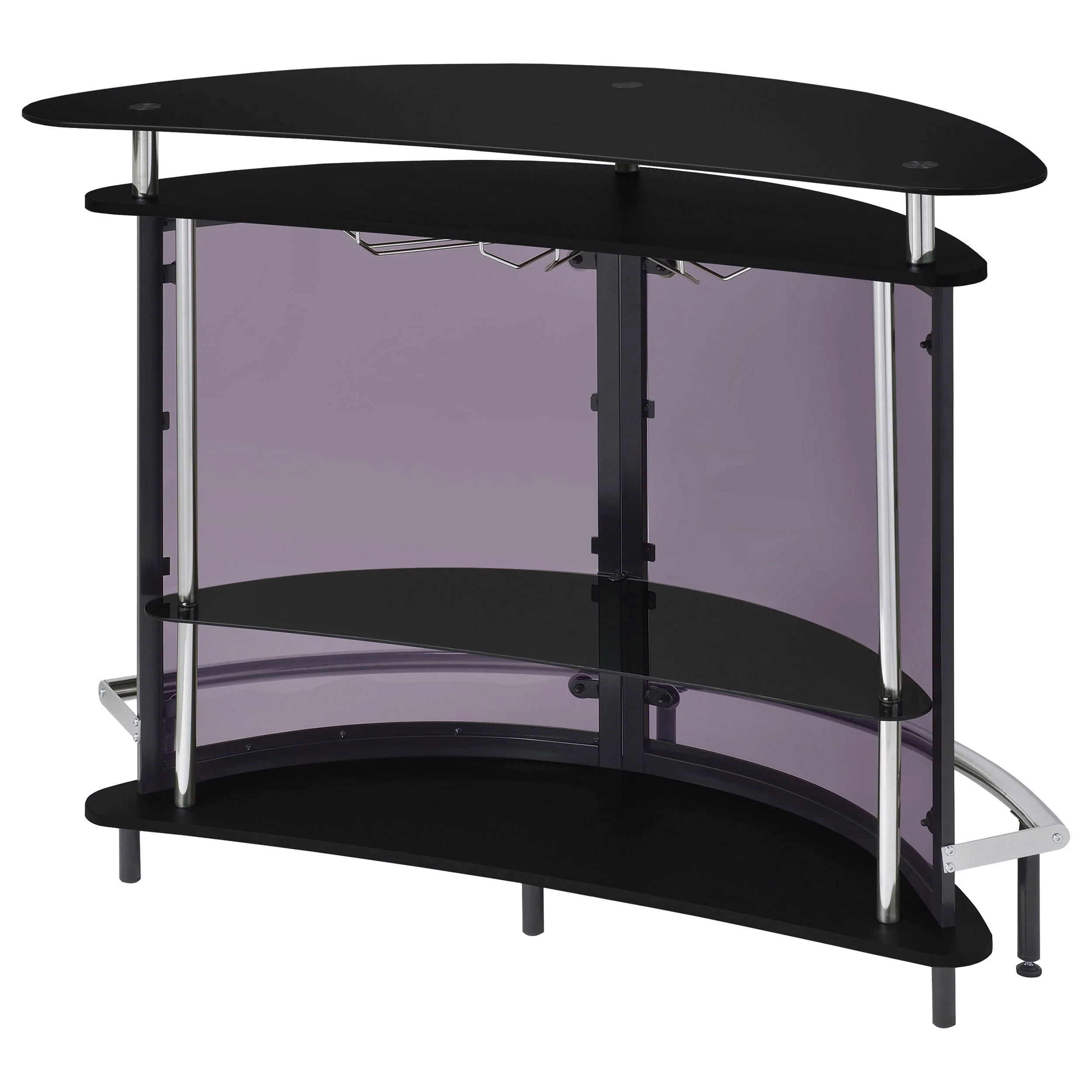 Amarillo Freestanding Glass Top Home Bar Wine Cabinet - Image 20