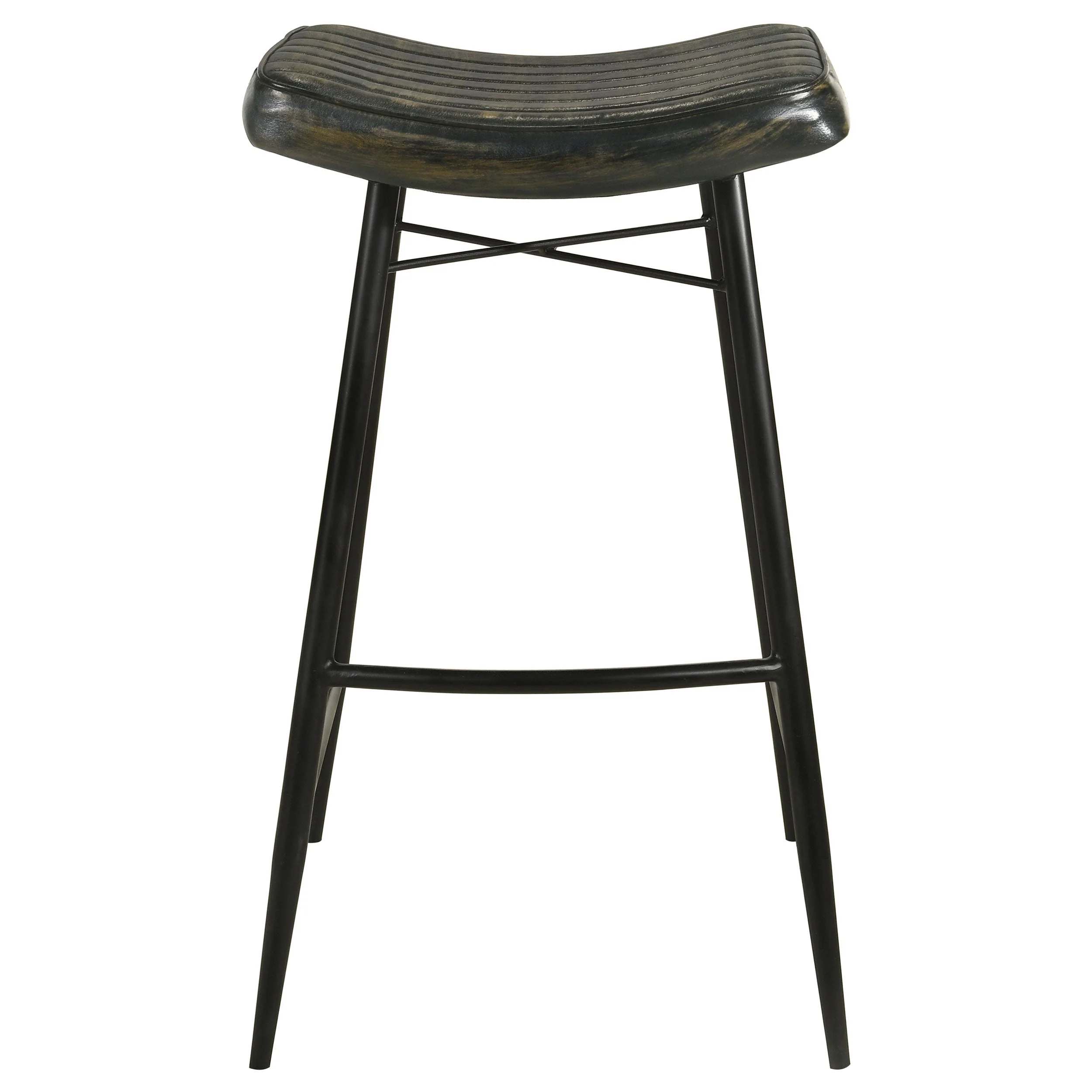 Bayu Leather Upholstered Bar Stool (Set of 2) - Image 5