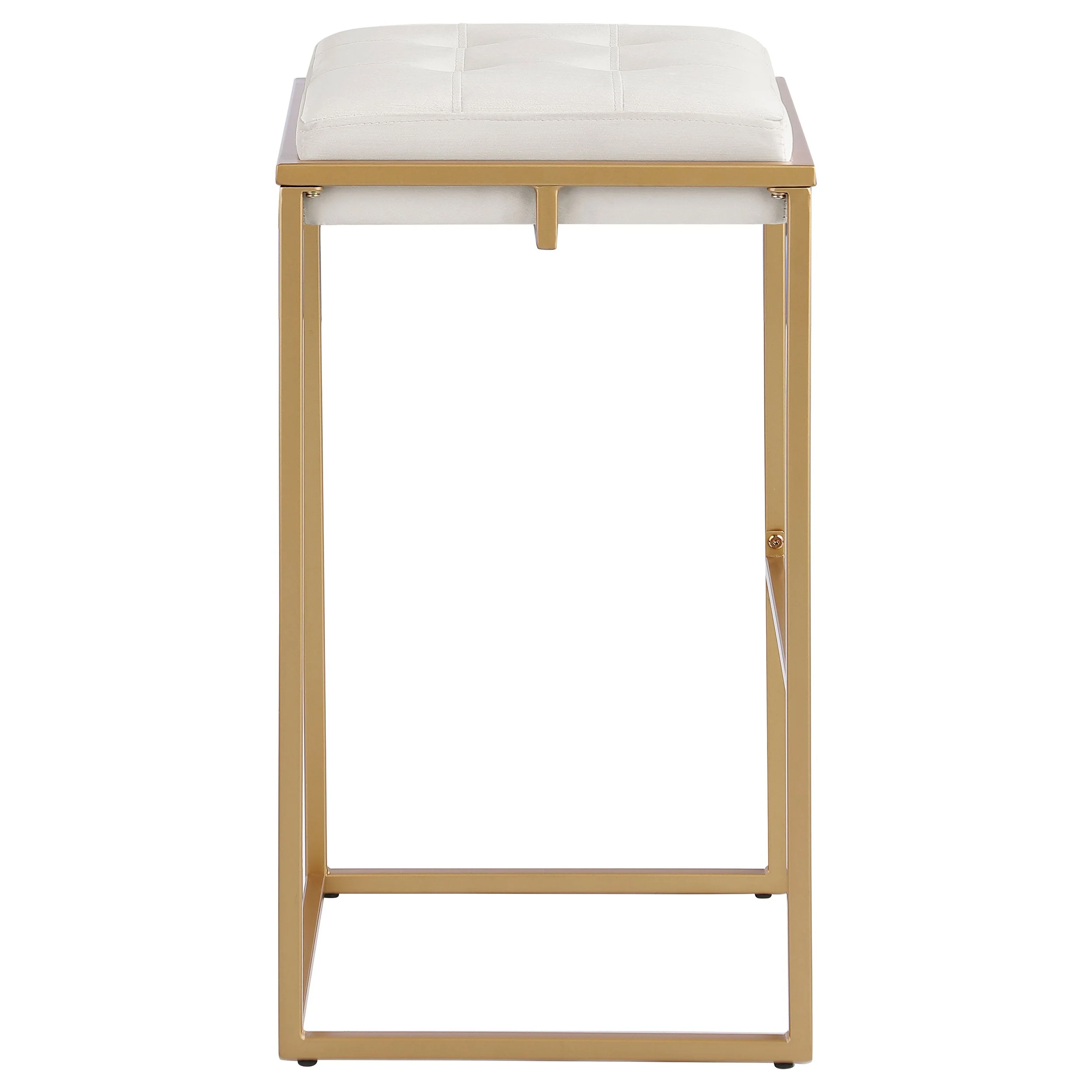 Nadia Upholstered Backless Bar Stool Beige (Set of 2) - Image 6