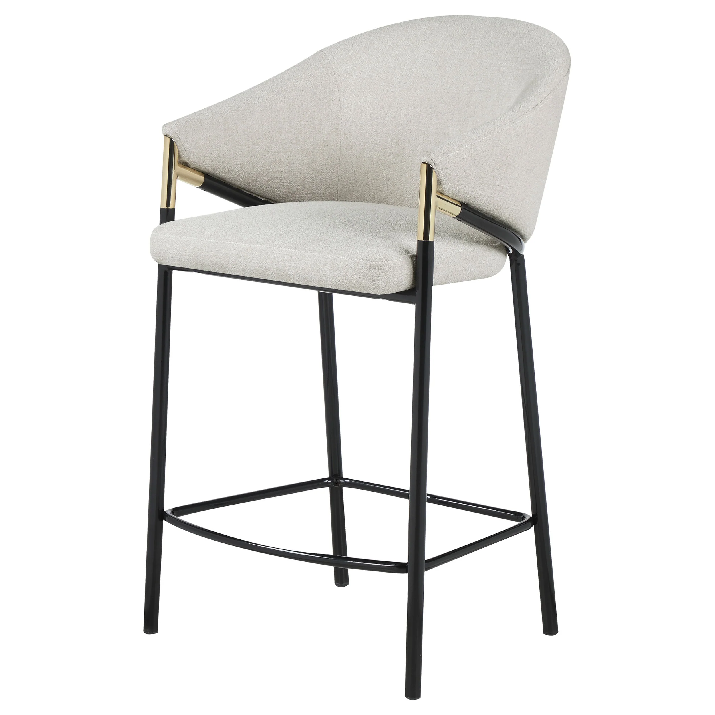 Chadwick Fabric Upholstered Counter Chair Beige (Set of 2) - Image 6