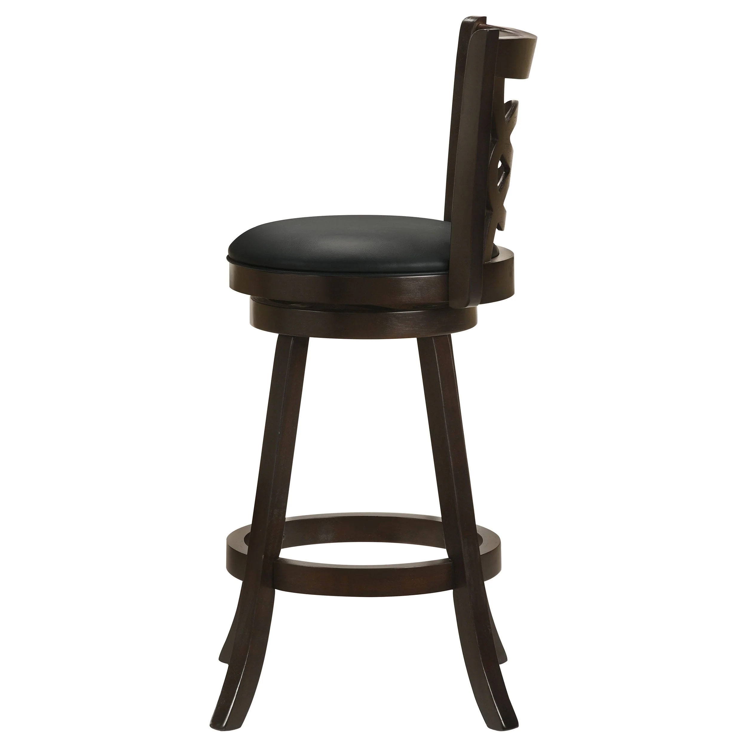 Calecita Wood Swivel Bar Chair Cappuccino (Set of 2) - Image 7
