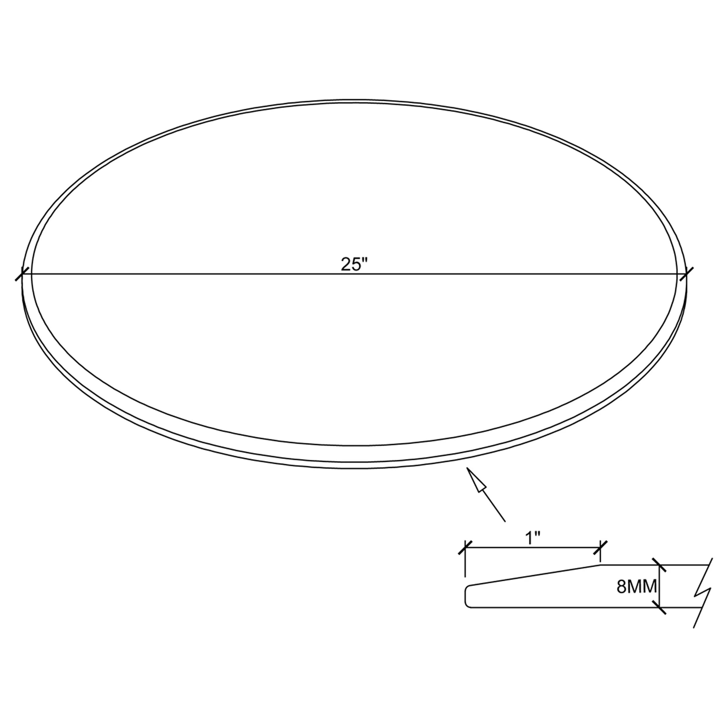 54-inch 10mm Round Clear Tempered Glass Top - Image 29