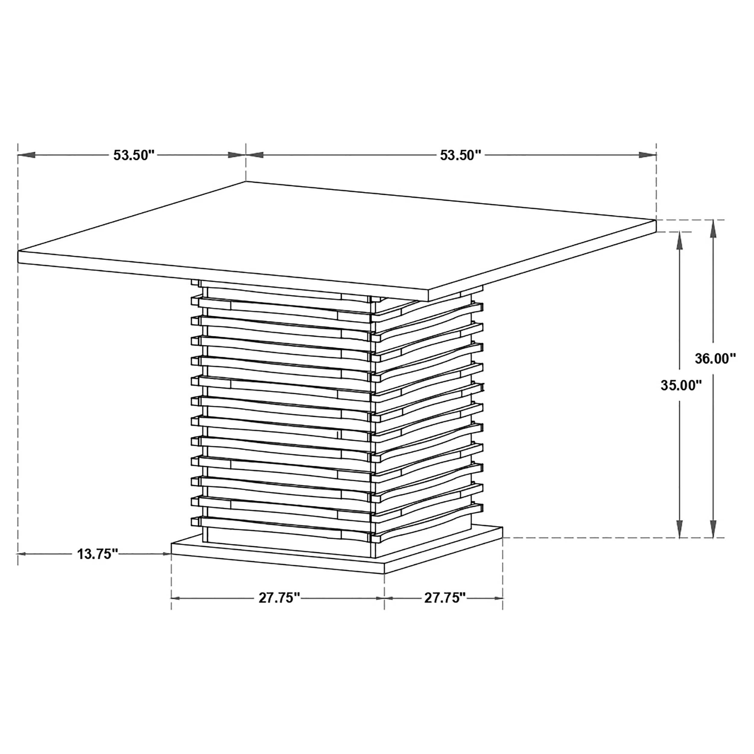 Stanton Square Counter Height Dining Table Set Grey - Image 35