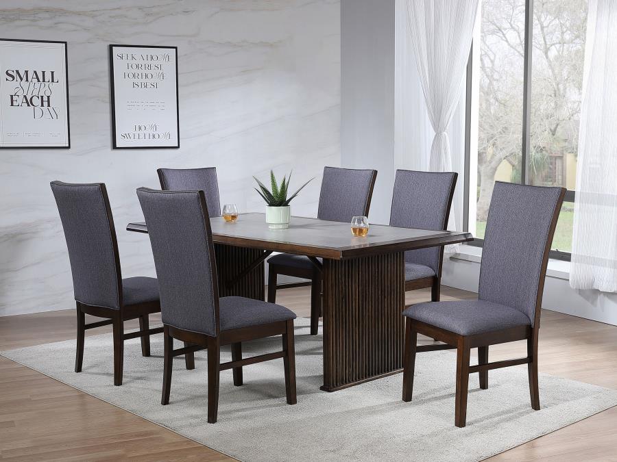 Sherwood Rectangular Dining Table Set Brown - Image 2