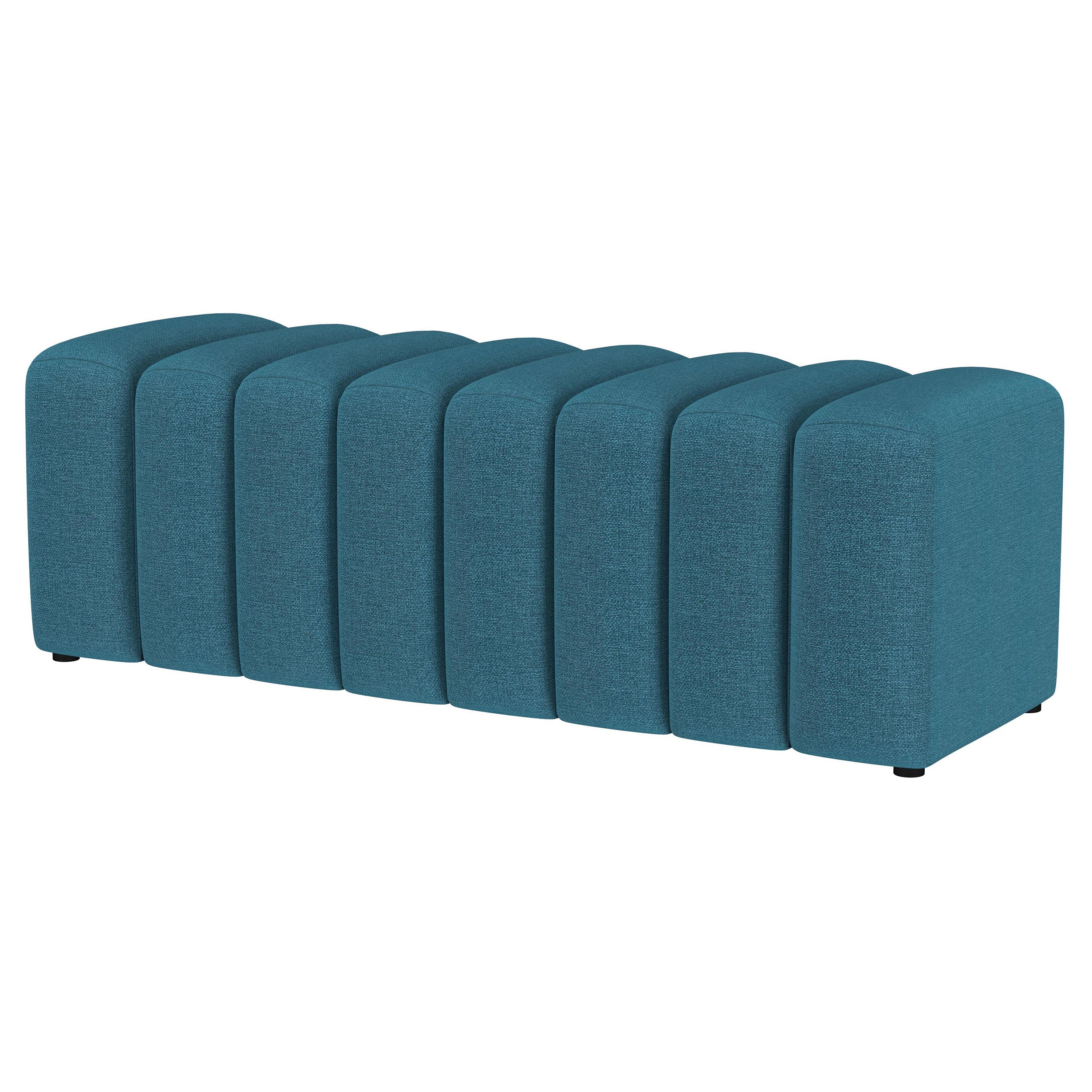 Summer Fabric Upholstered Tufted Accent Bench - Image 14