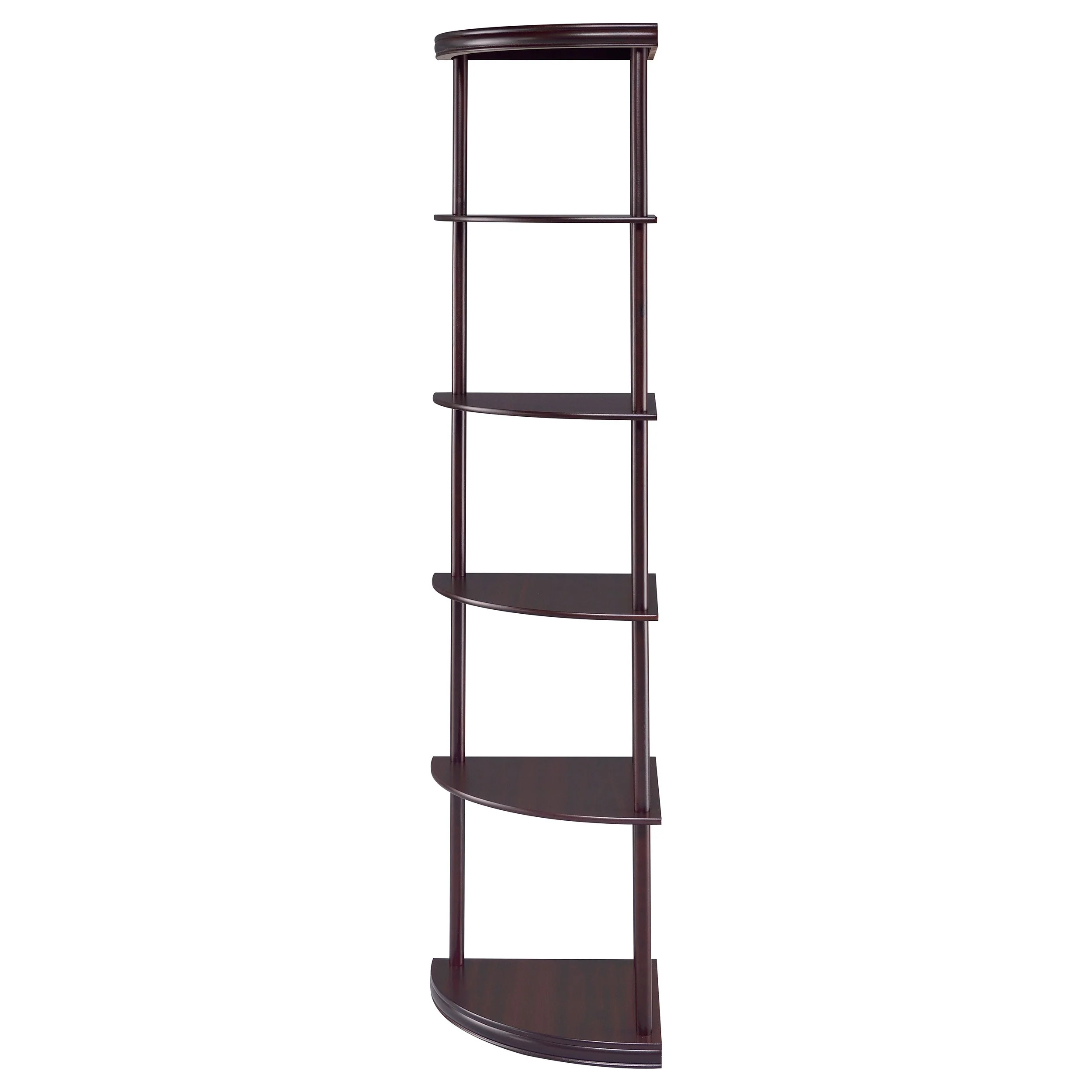 Bonwick 72-inch 5-shelf Corner Bookshelf Cappuccino - Image 6