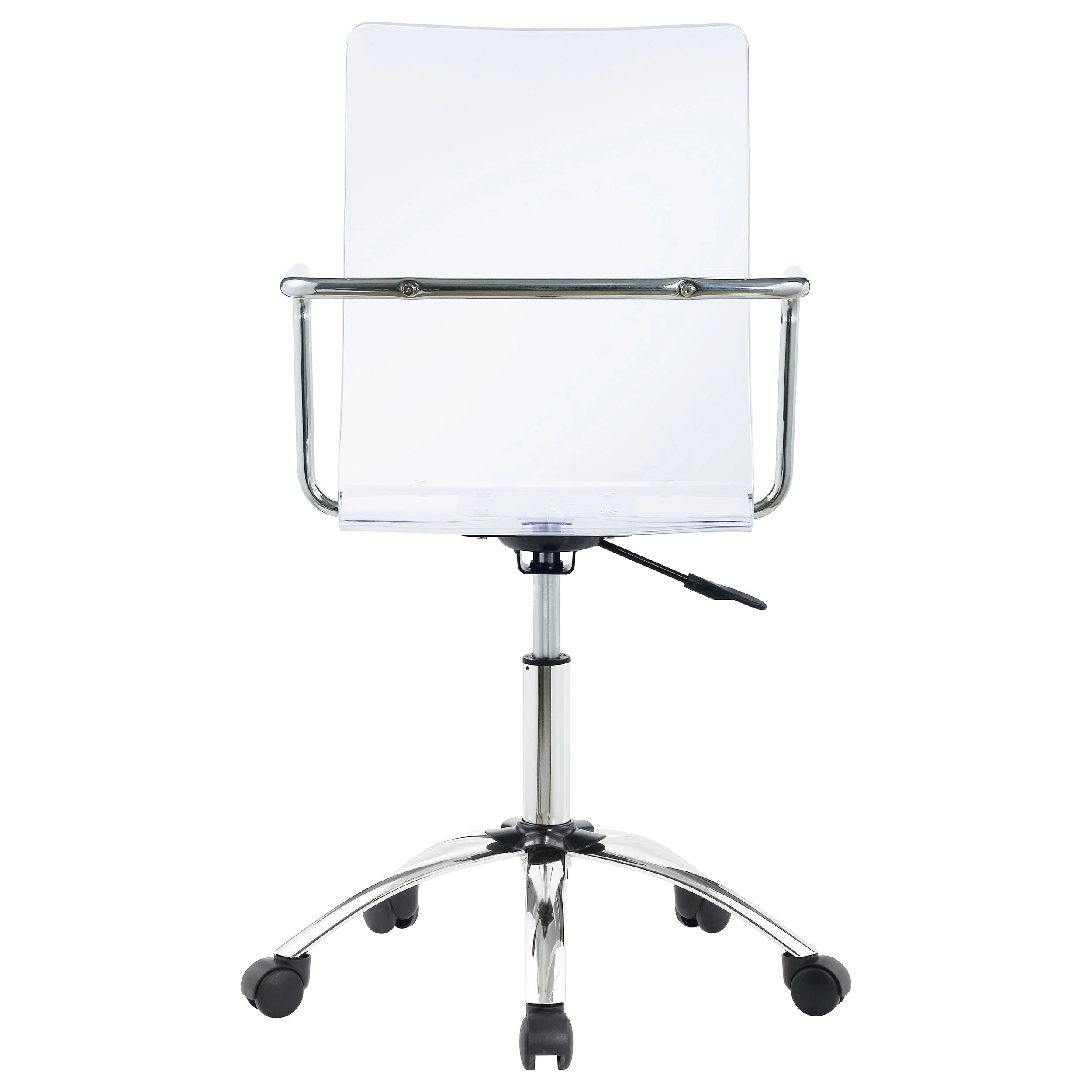 Amaturo Acrylic Adjustable Home Office Desk Chair Clear - Image 8