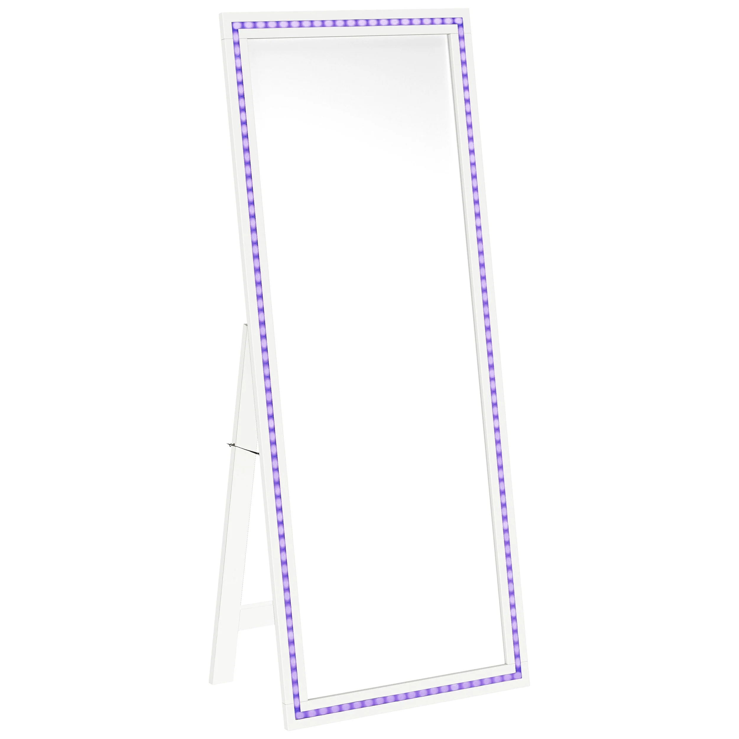 Windrose 28 x 67 Inch Tempered LED Standing Mirror - Image 24