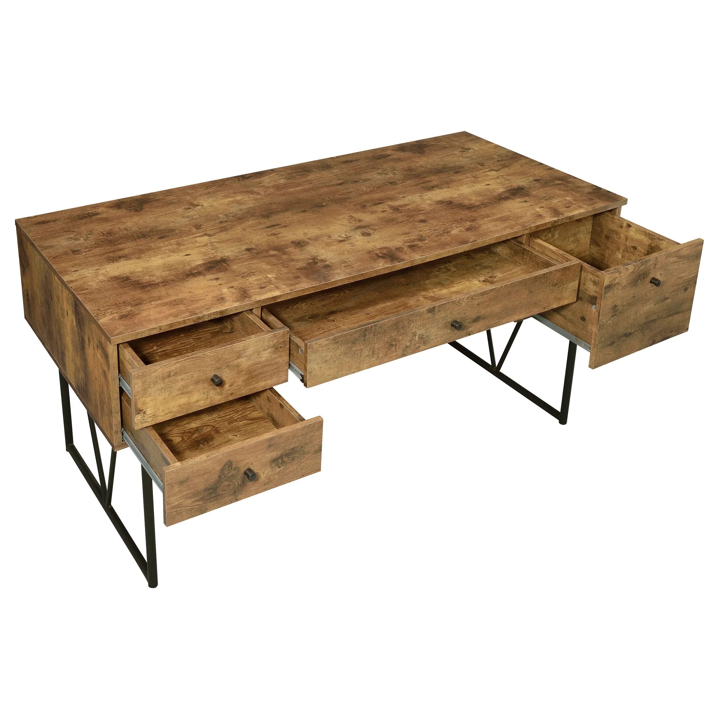 Analiese 63-inch 4-drawer Writing Desk - Image 9