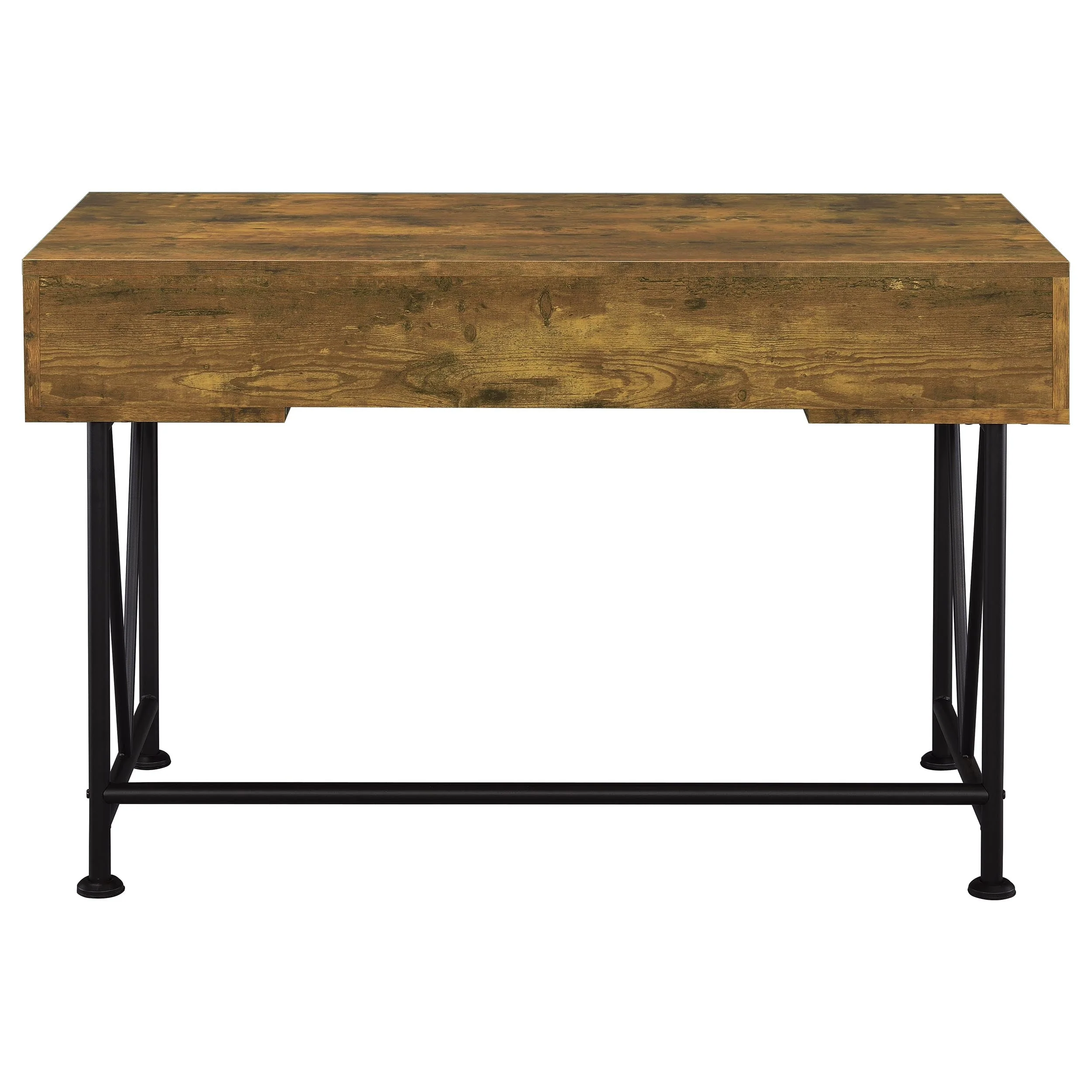 Analiese 47-inch 3-drawer Writing Desk Rustic Nutmeg - Image 6
