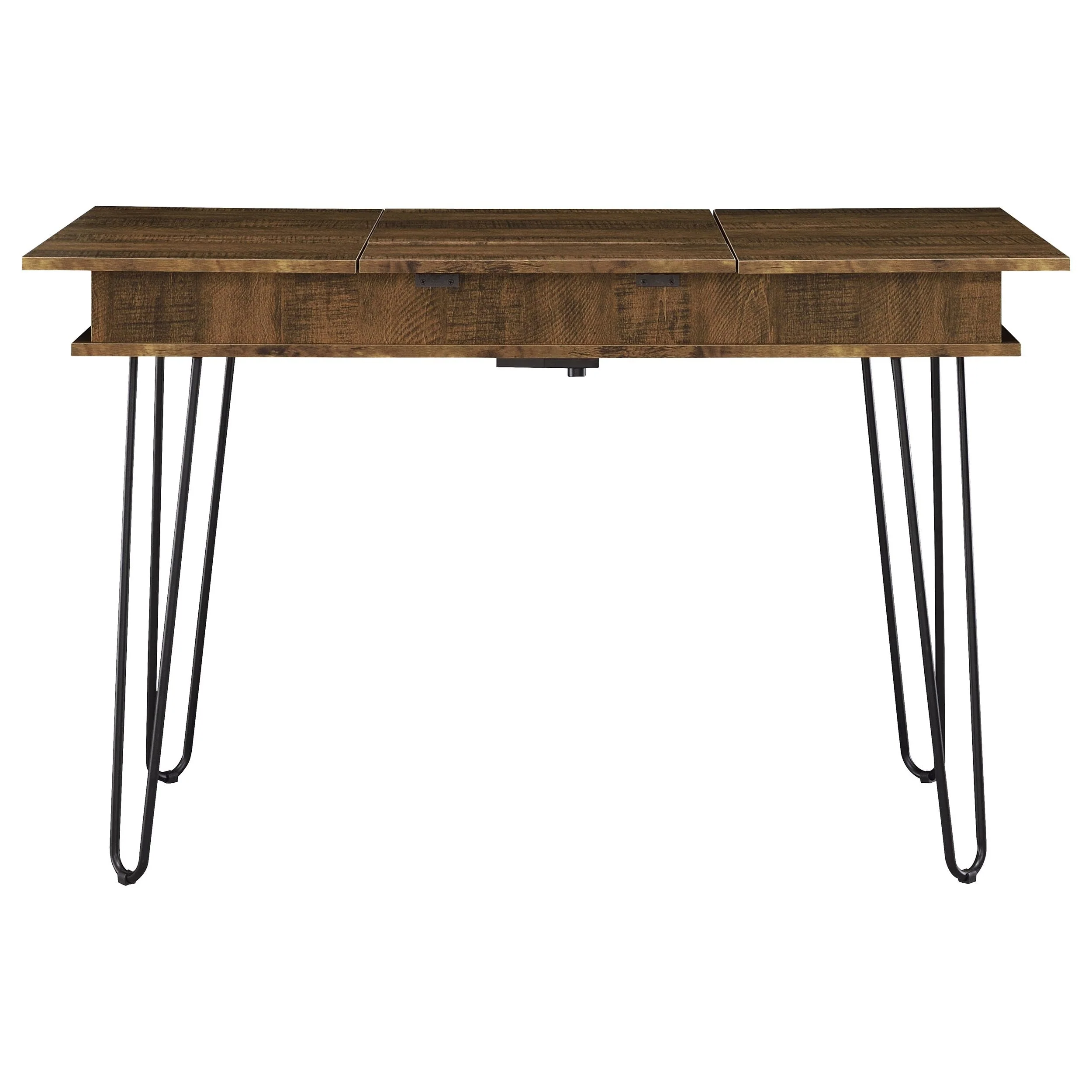 Sheeran 47-inch Writing Desk with Storage Rustic Amber - Image 9