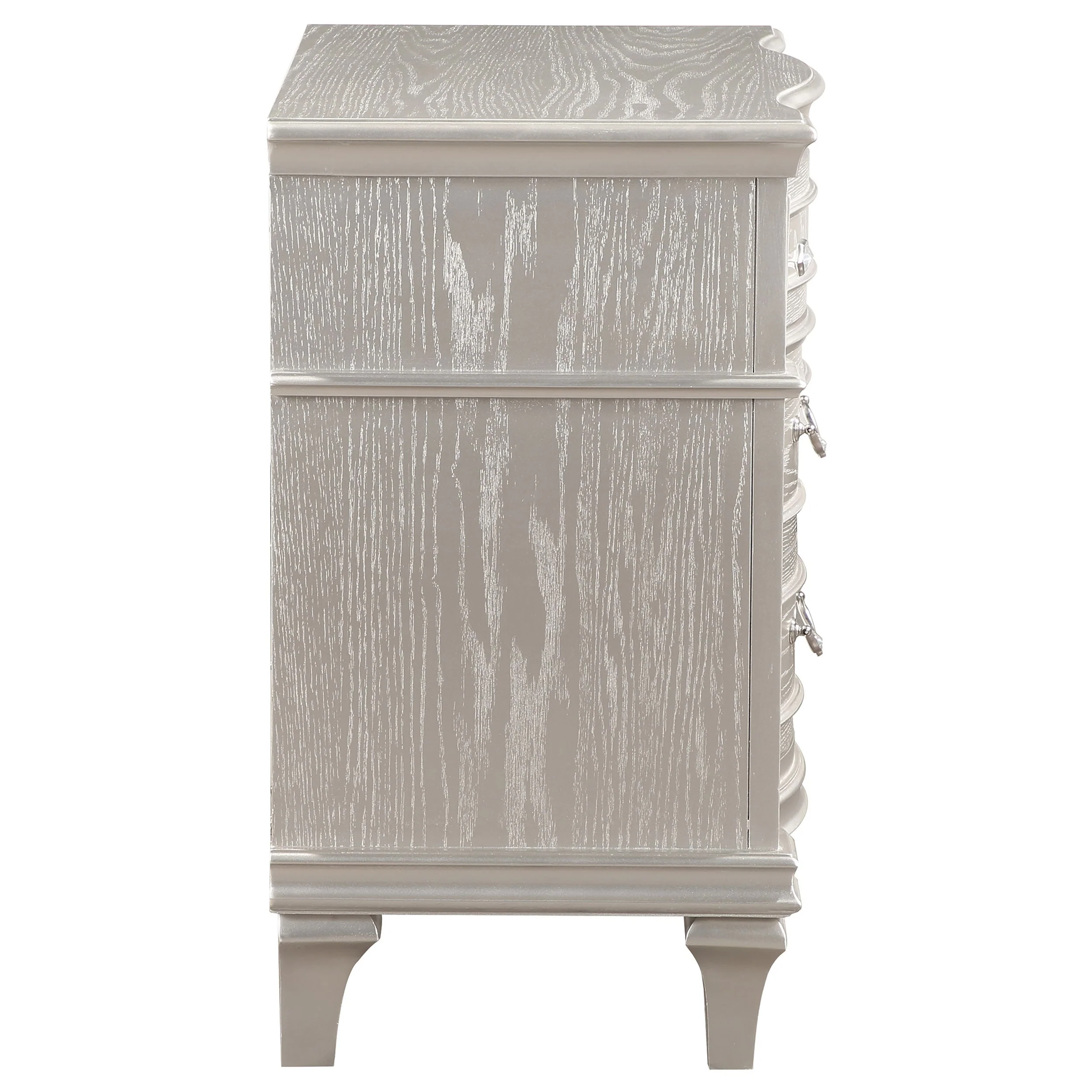 Evangeline 3-drawer Nightstand Silver Oak - Image 9