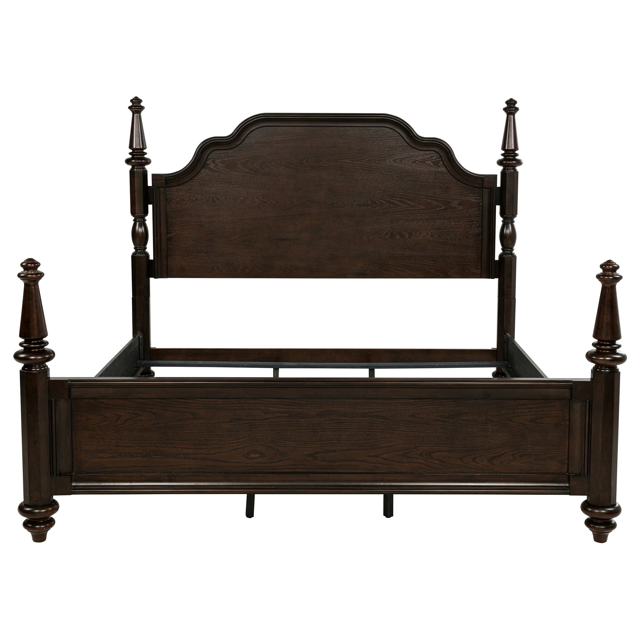 Andover 63-inch Four Poster Bed Dark Oak - Image 14