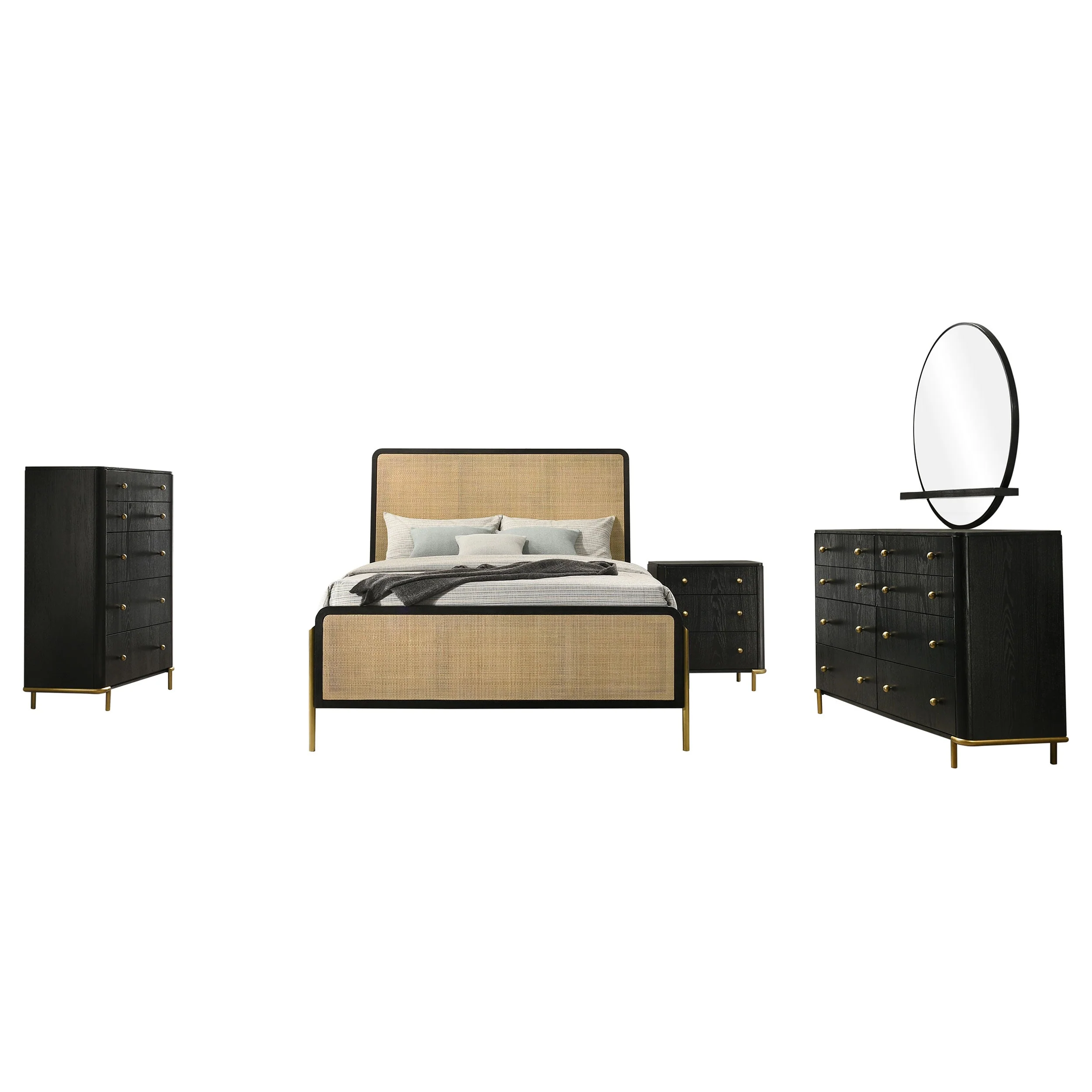 Arini Bedroom Set and Cane - Image 34