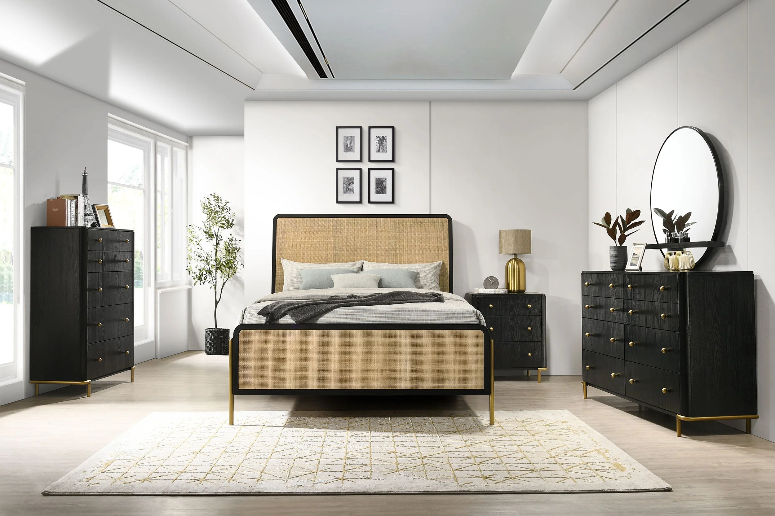 Arini Rattan Panel Bed - Image 71