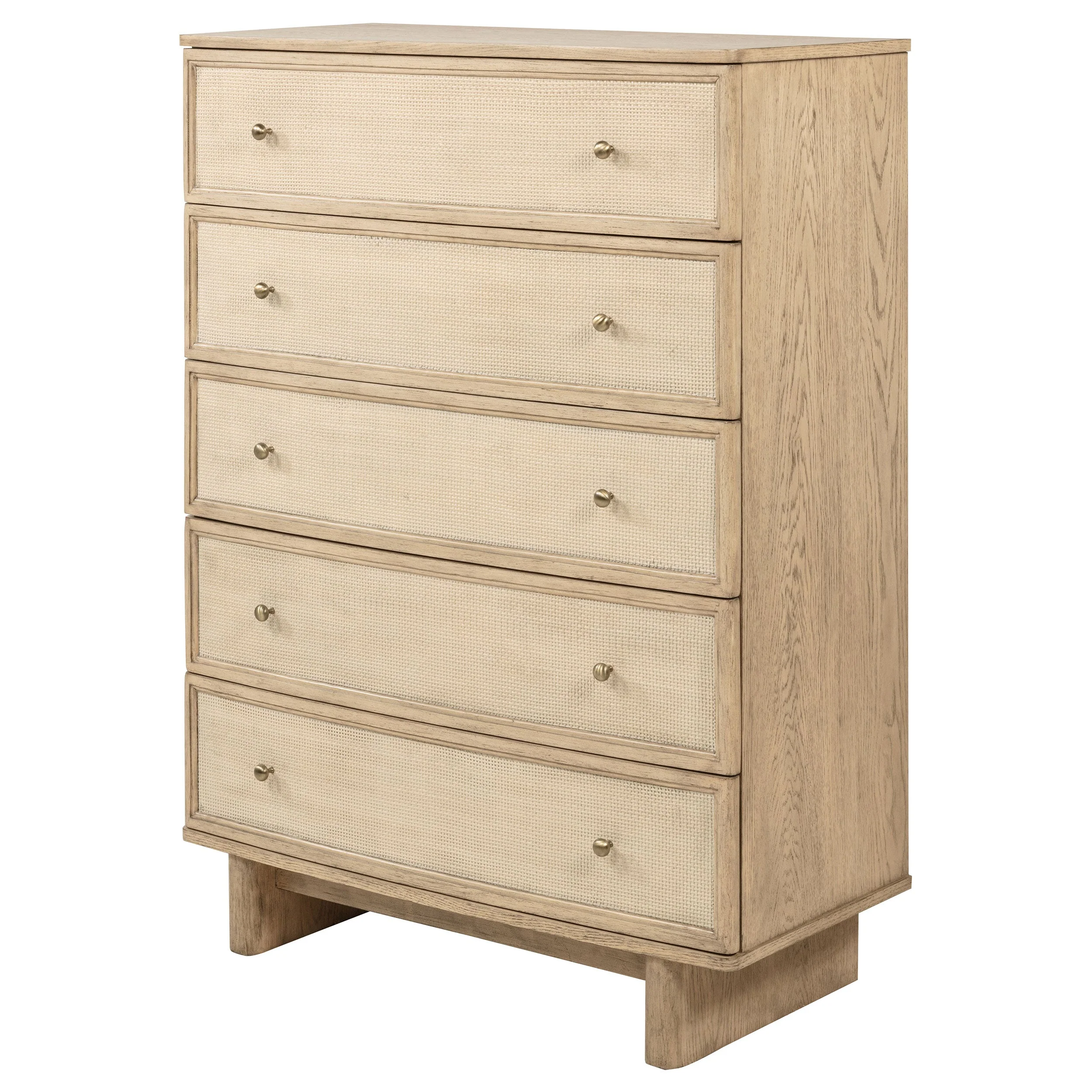 Kailani 5-drawer Bedroom Chest of Drawers Beige Oak - Image 5