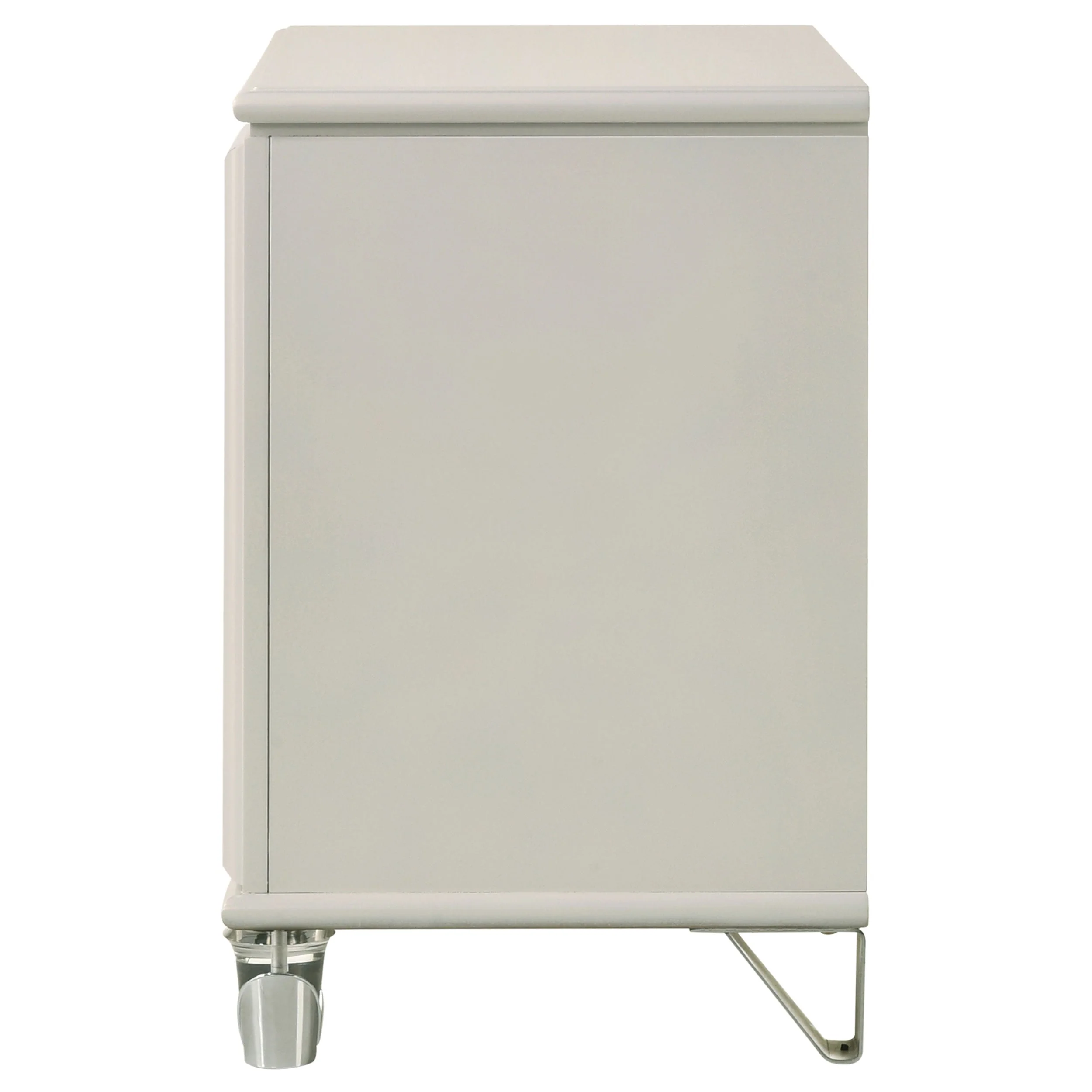 Olivia 2-drawer Nightstand Bedside Table Pearl White - Image 6