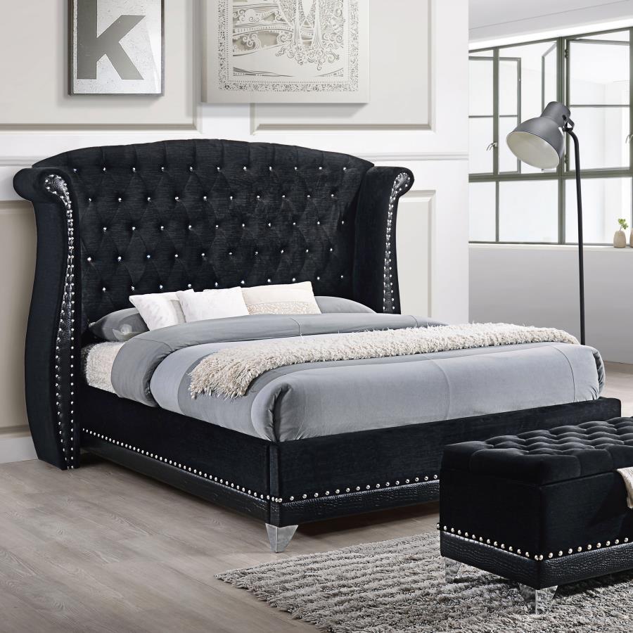 Barzini Upholstered Wingback Bed - Image 2