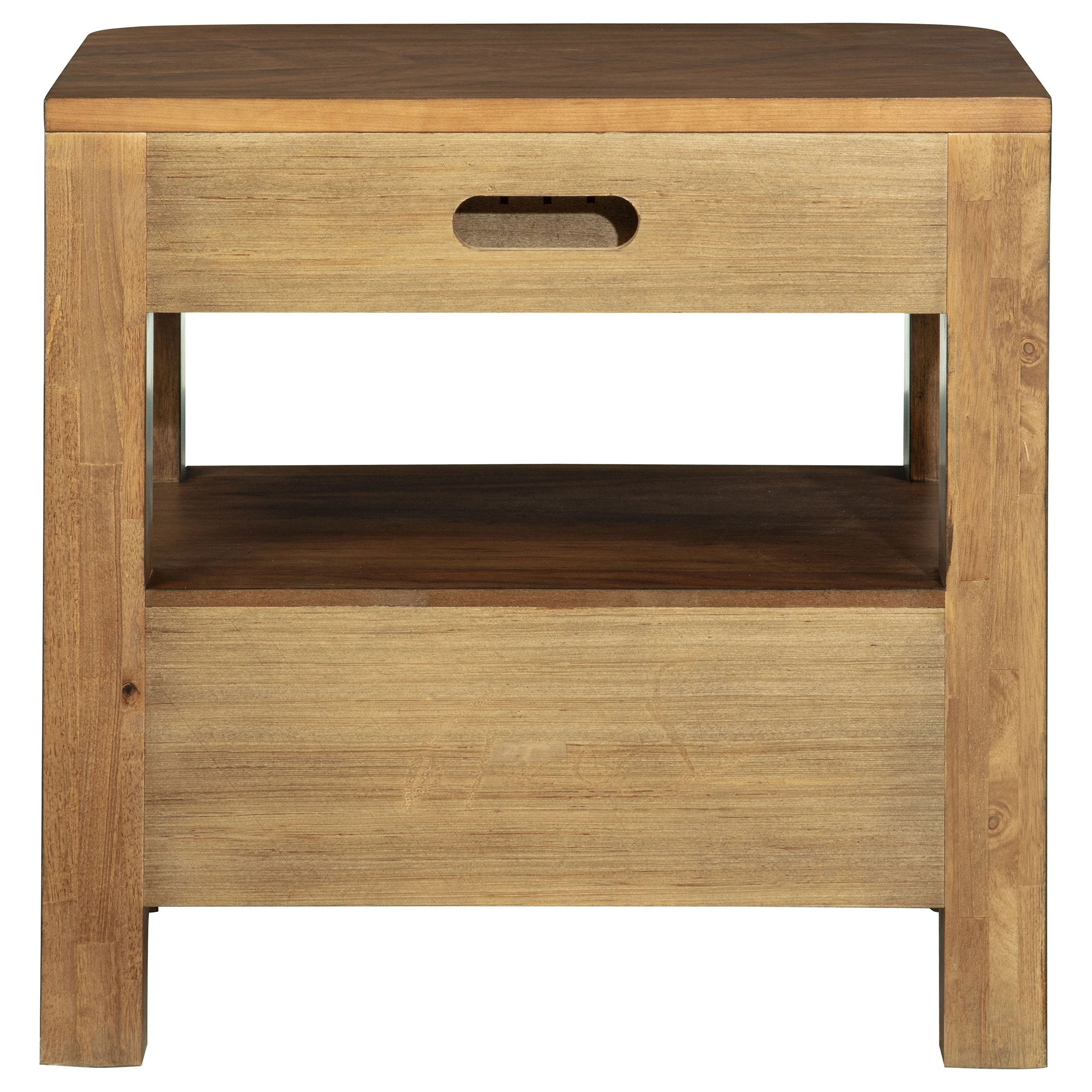 Maderia 2-drawer Nightstand Bedside Table Walnut - Image 8