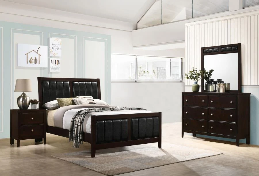Carlton Bedroom Set Cappuccino - Image 3