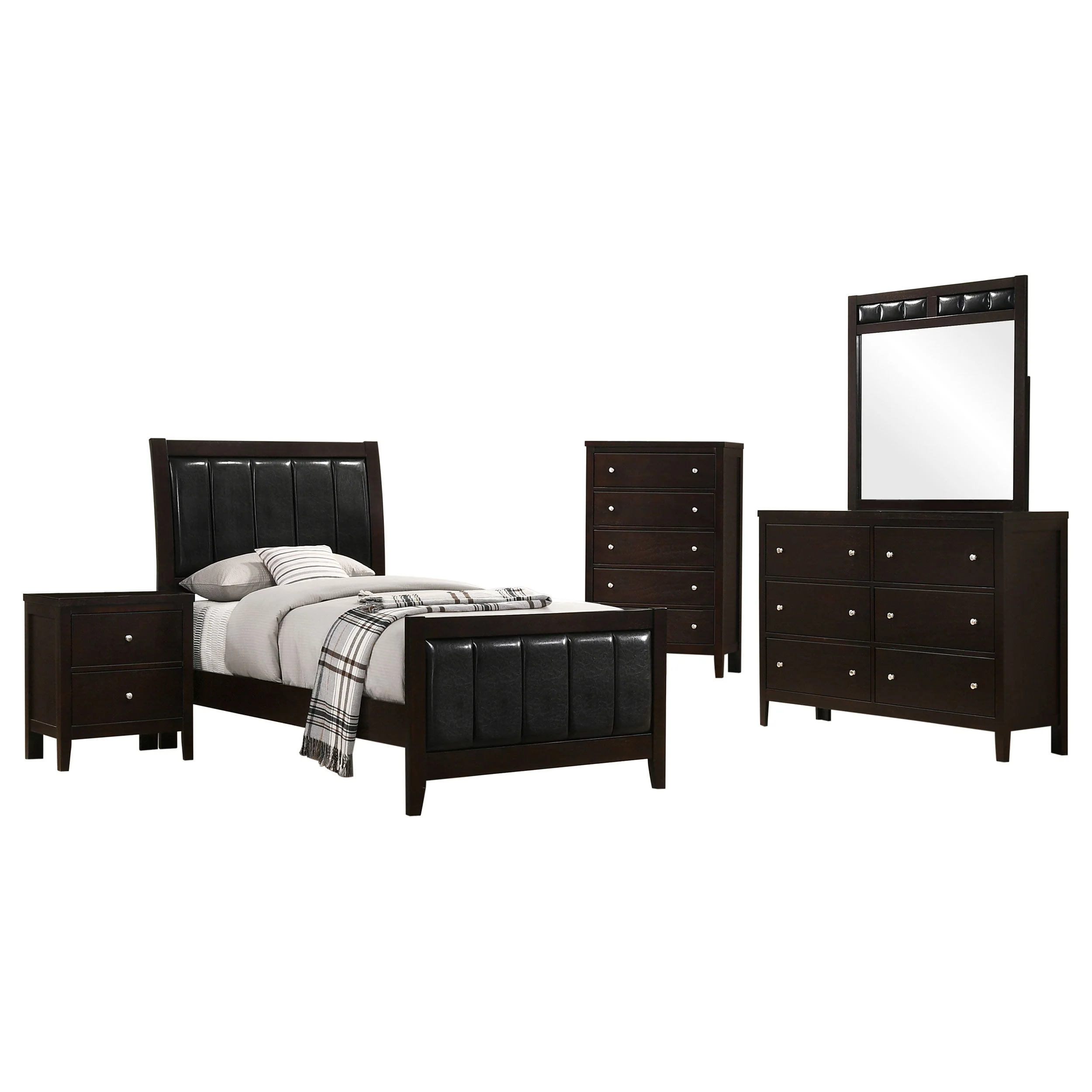 Carlton Bedroom Set Cappuccino - Image 30