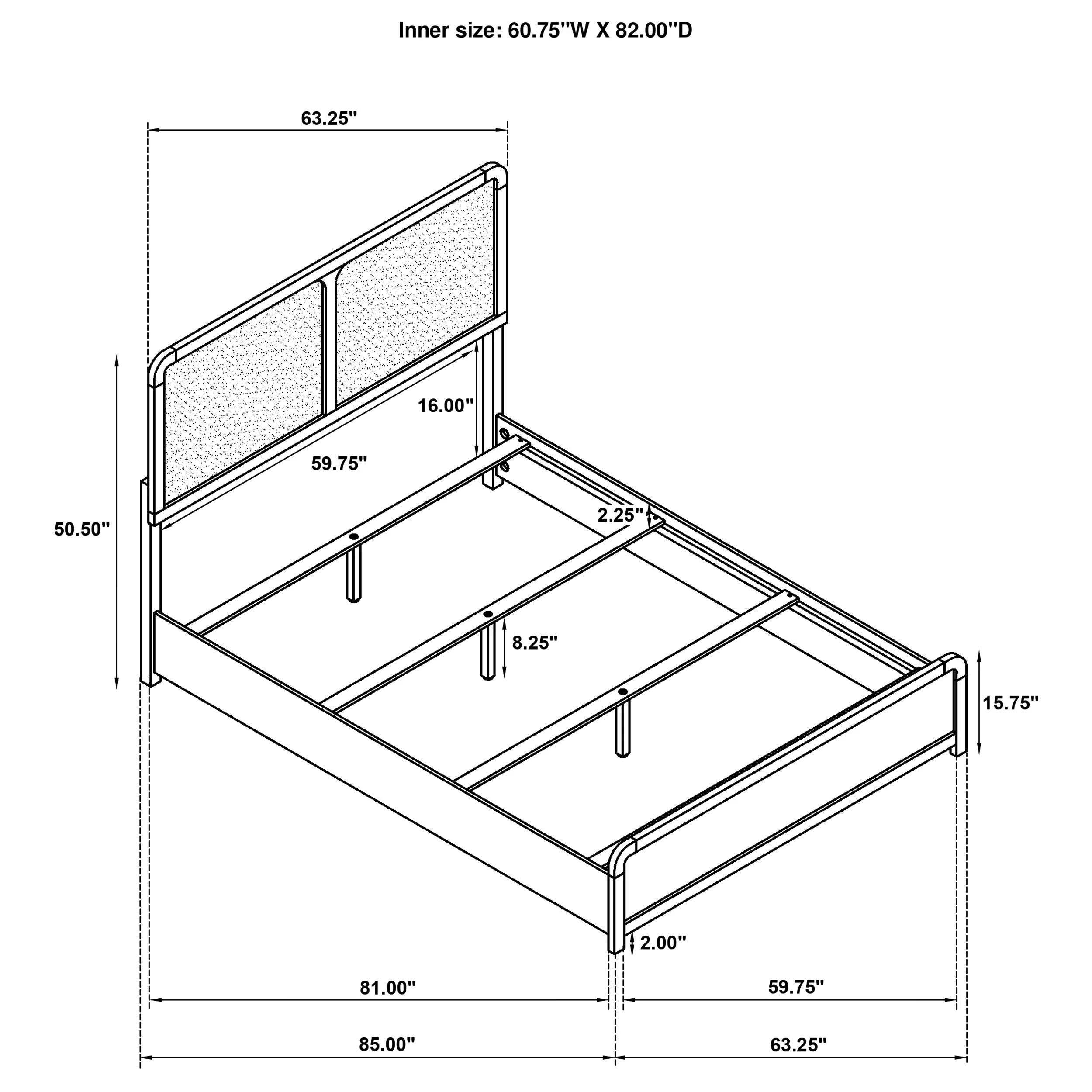 Cavelle 51-inch Upholstered Bed - Image 19