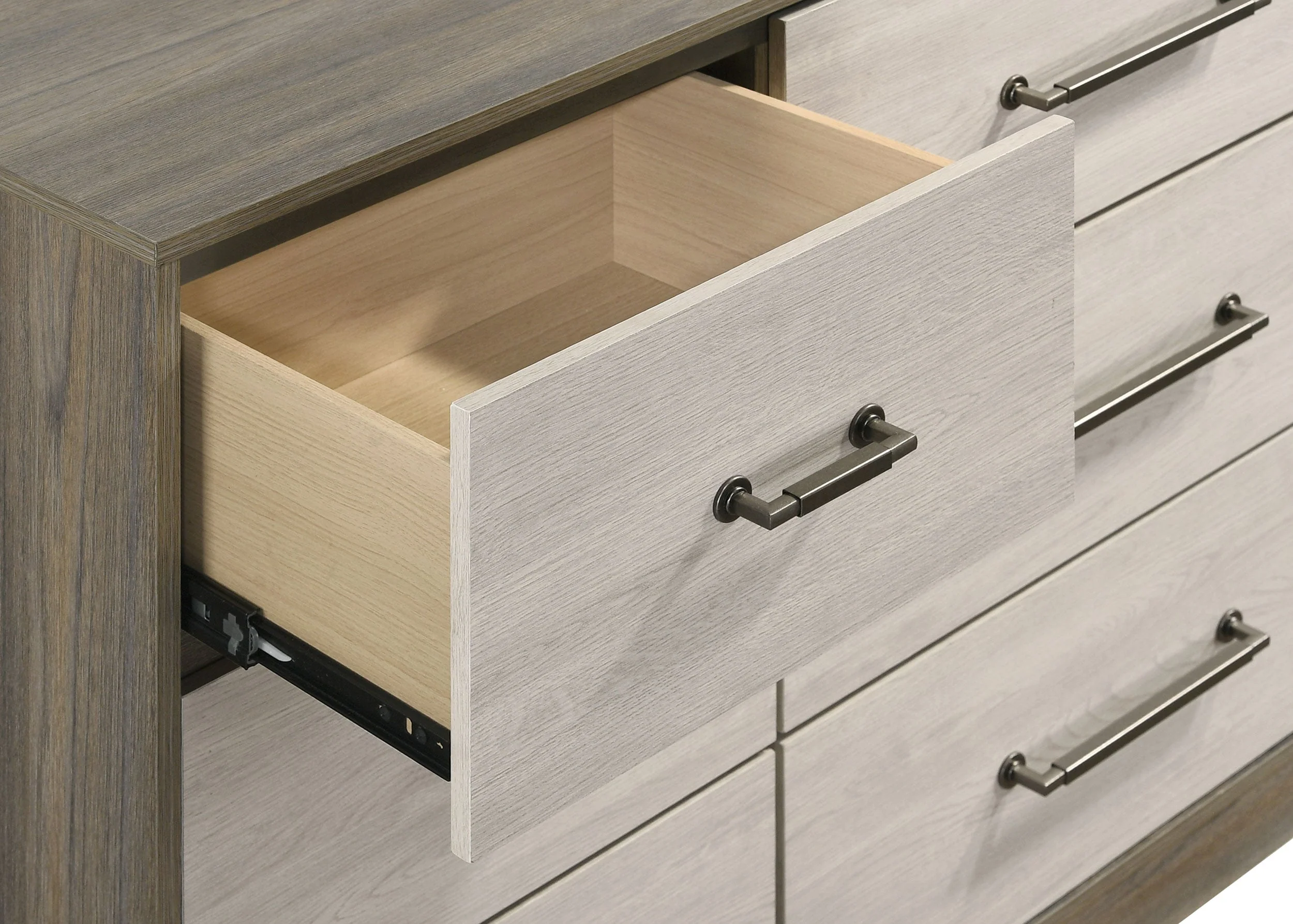 Fenwick 9-drawer Dresser with Mirror Grey Oak - Image 11