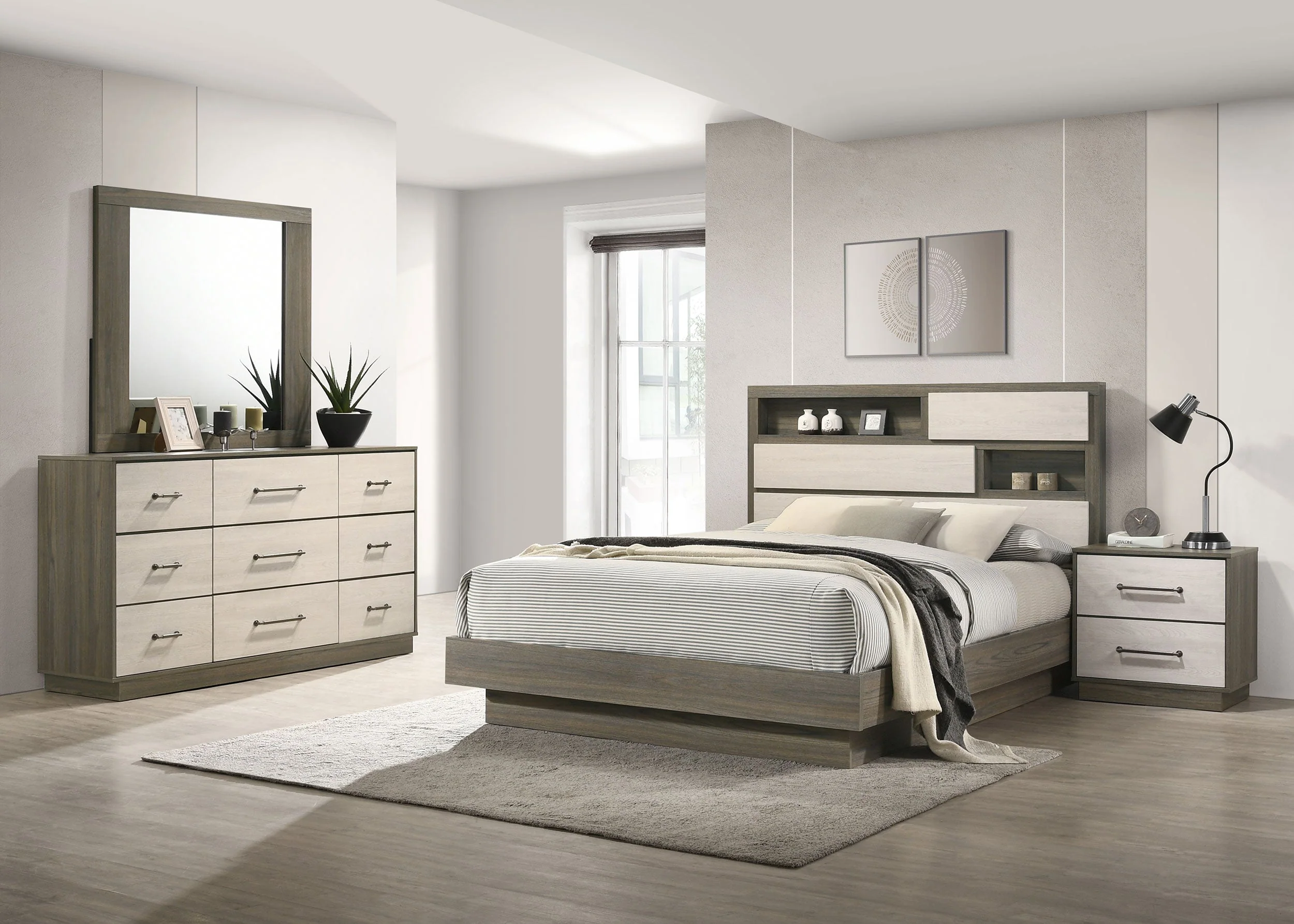 Fenwick Bedroom Set Grey Oak - Image 9
