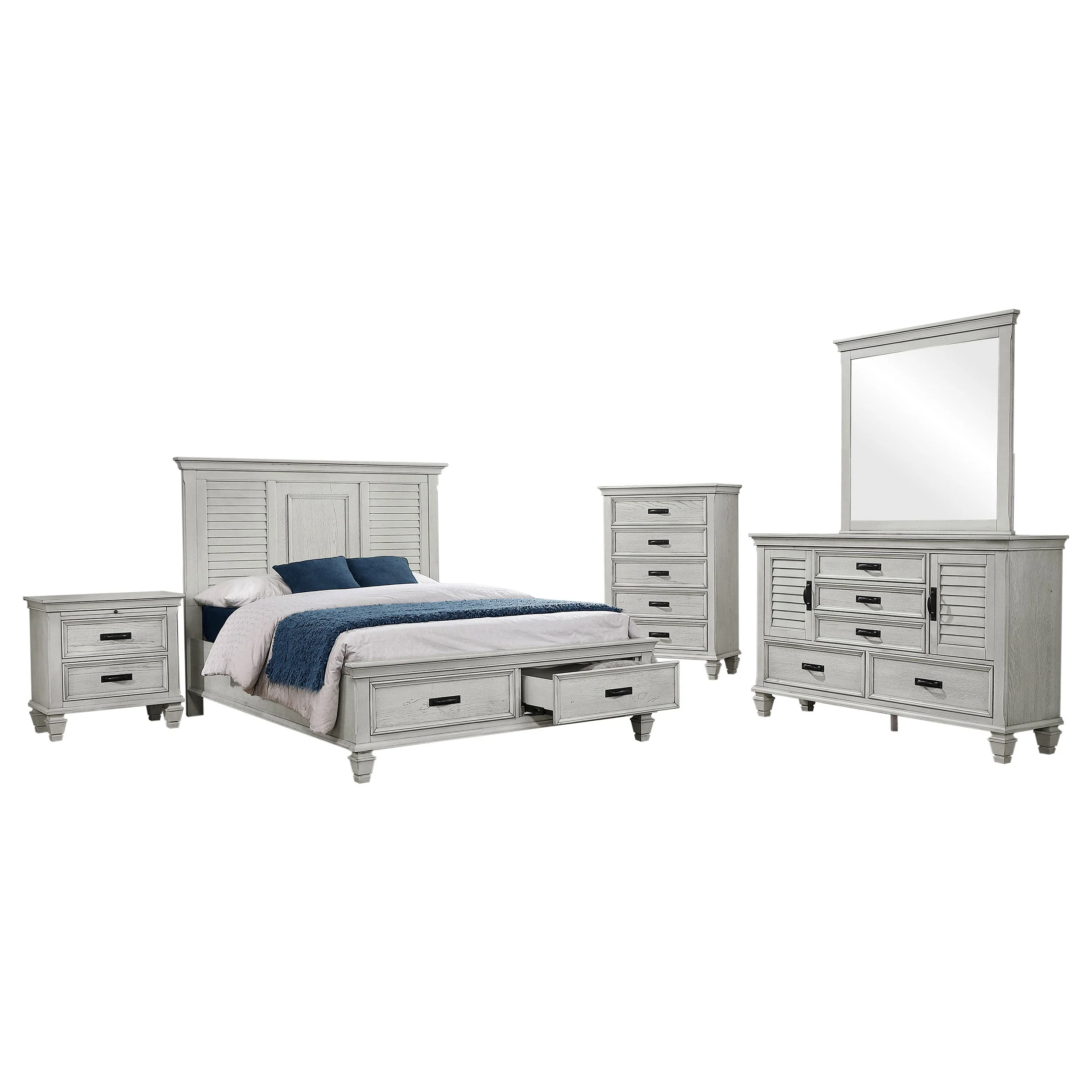Franco Bedroom Set Distressed - Image 10