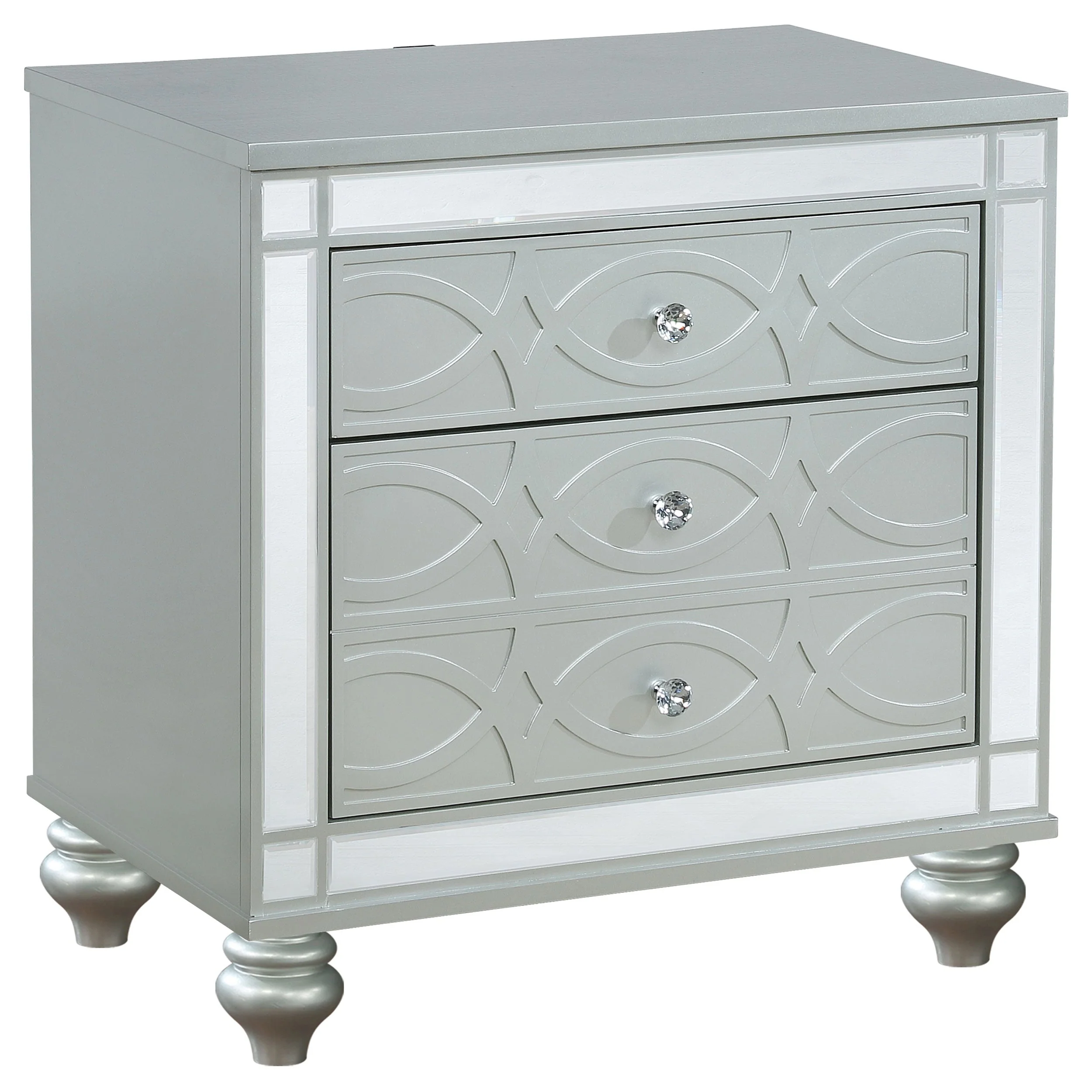 Gunnison Bedroom Set Silver Metallic - Image 32