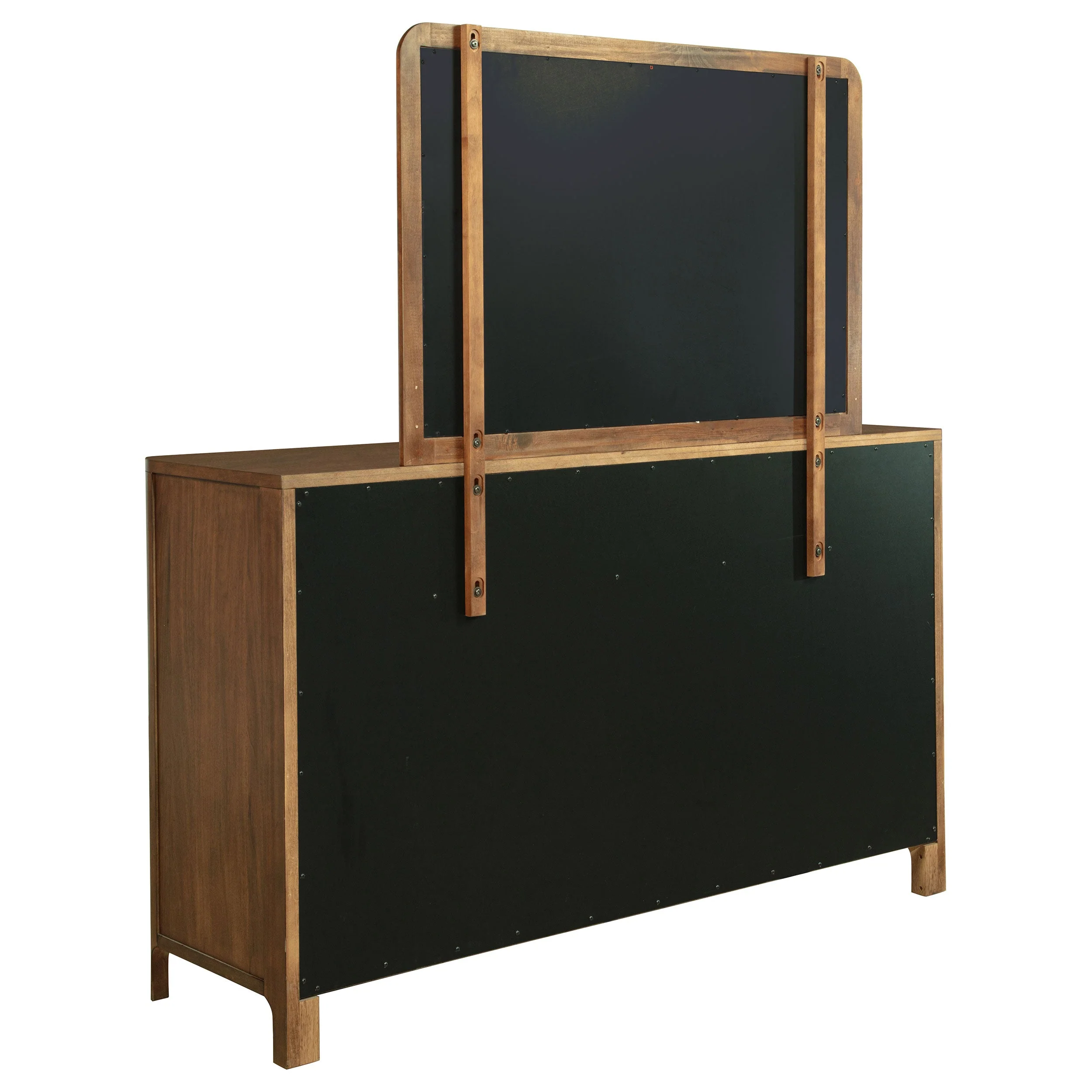 Maderia 8-drawer Dresser and Mirror Walnut - Image 7