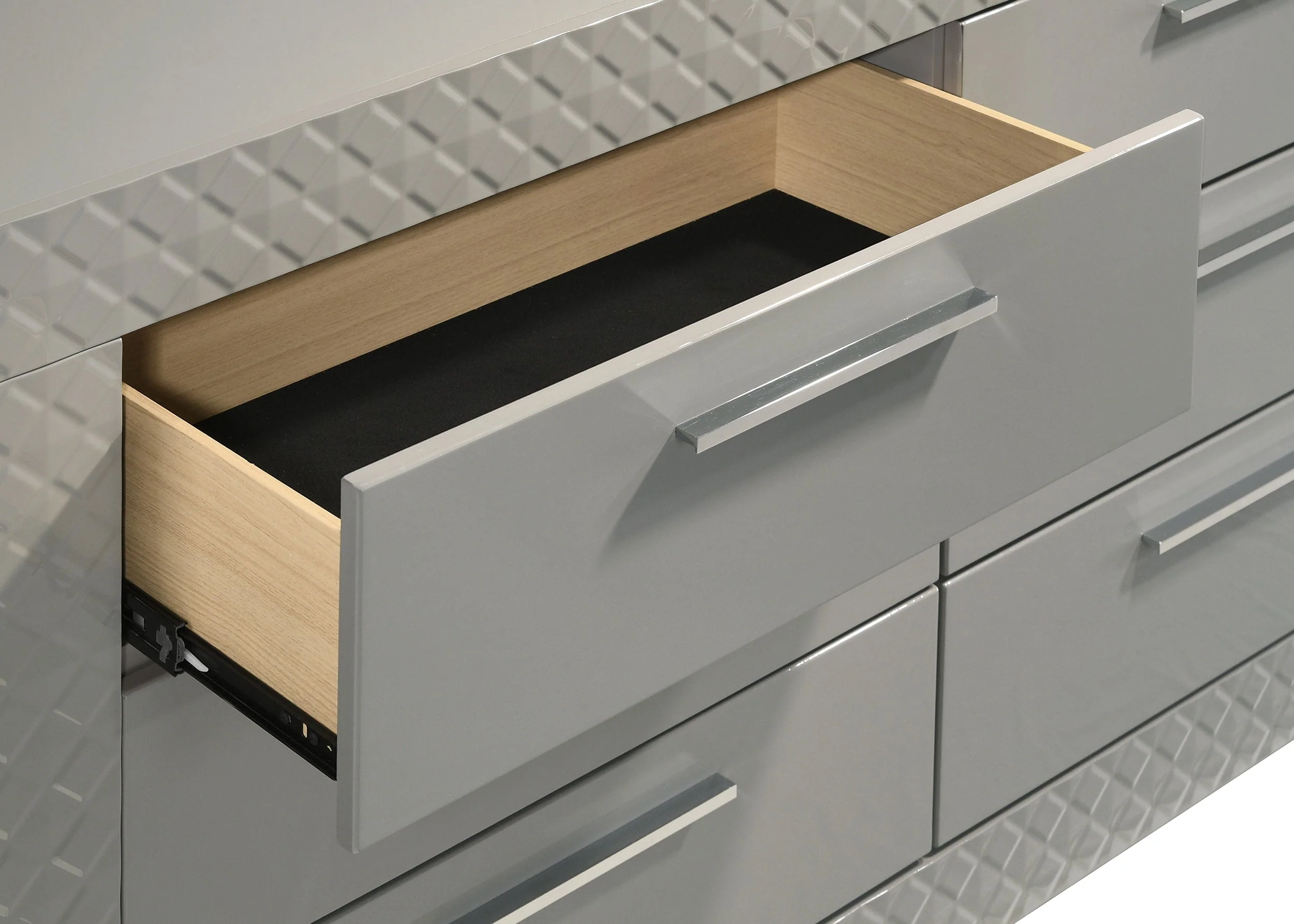 Ives 6-drawer Dresser and Mirror High Gloss - Image 22