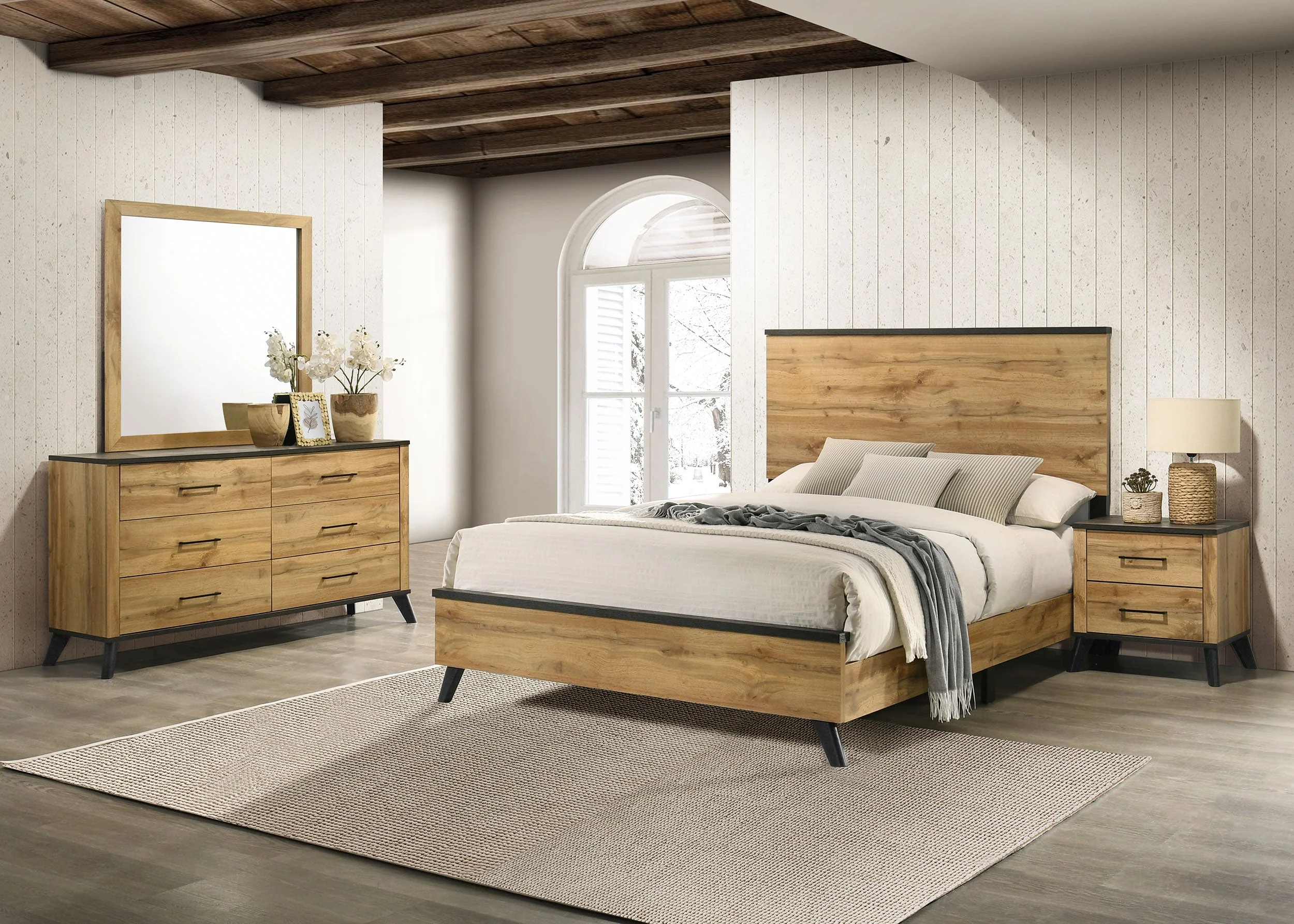 Kaywood Bedroom Set Natural Pine - Image 11