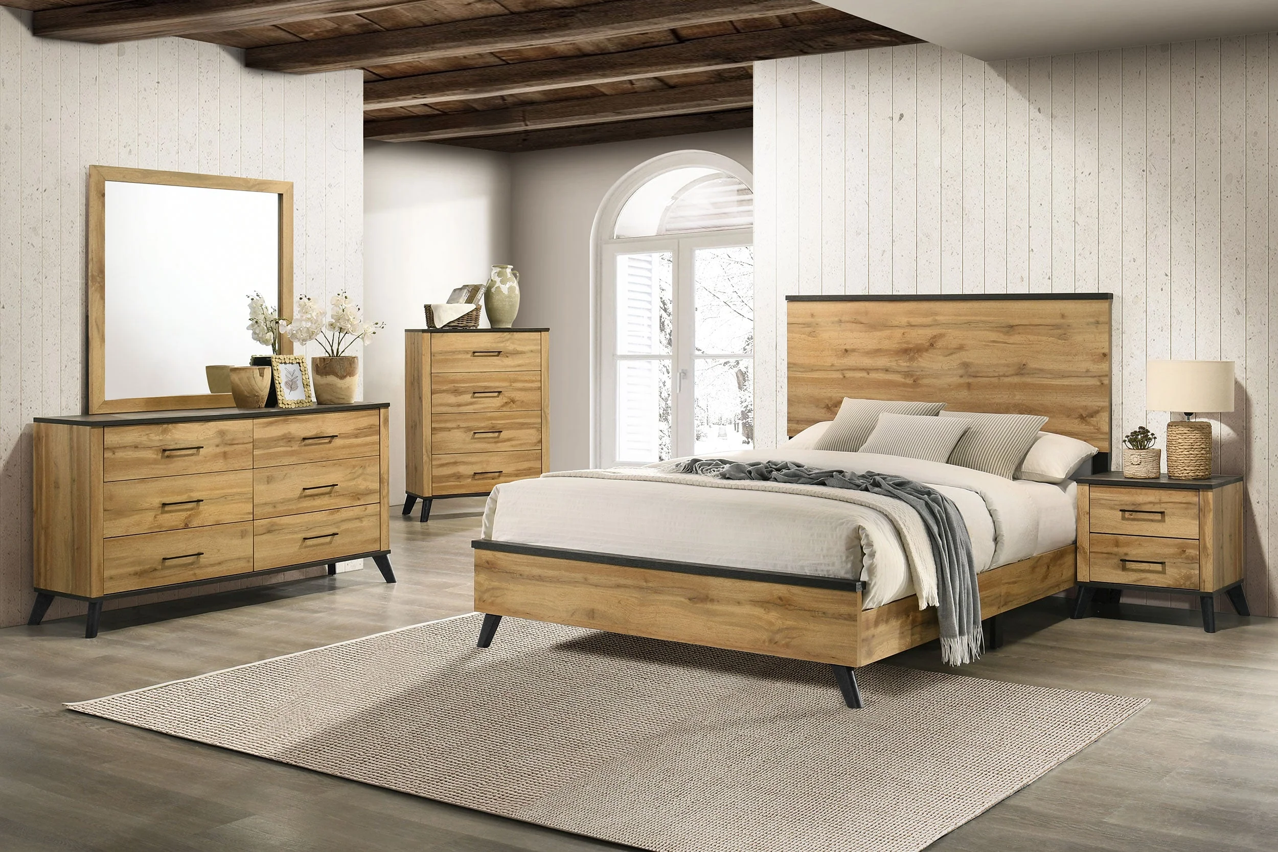 Kaywood Bedroom Set Natural Pine - Image 12