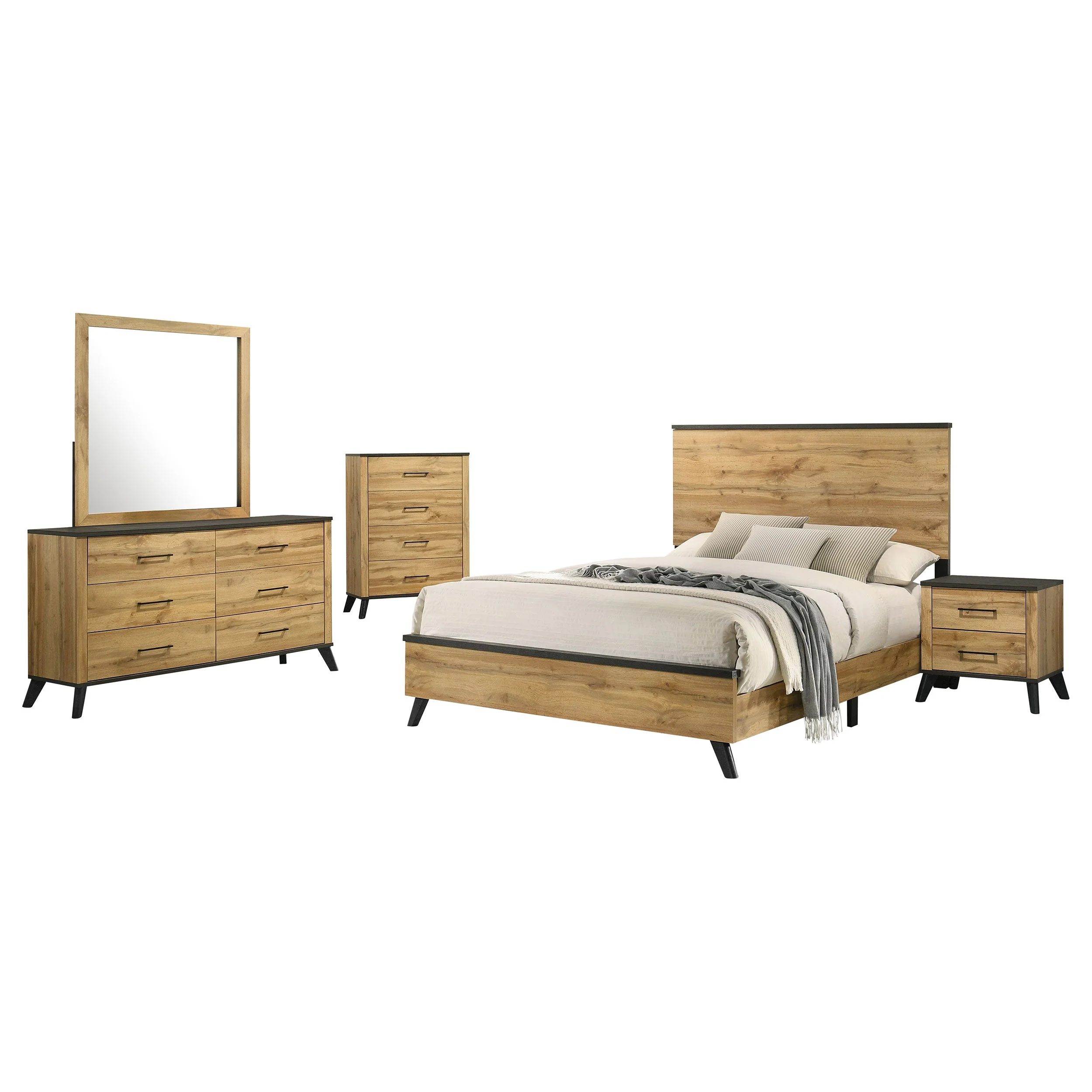 Kaywood Bedroom Set Natural Pine - Image 18