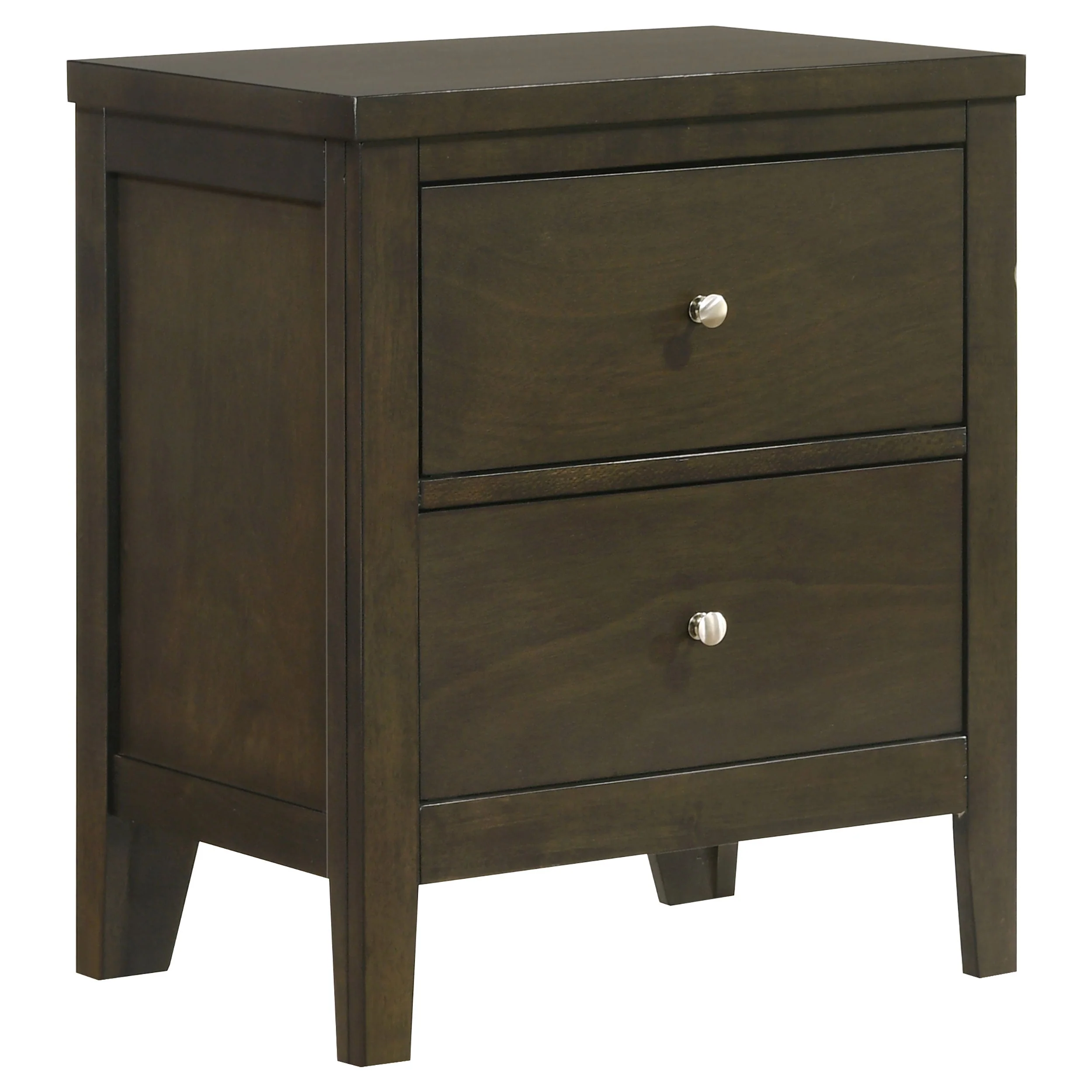 Wilkes 2-drawer Nightstand Bedside Table Dark Cocoa - Image 2