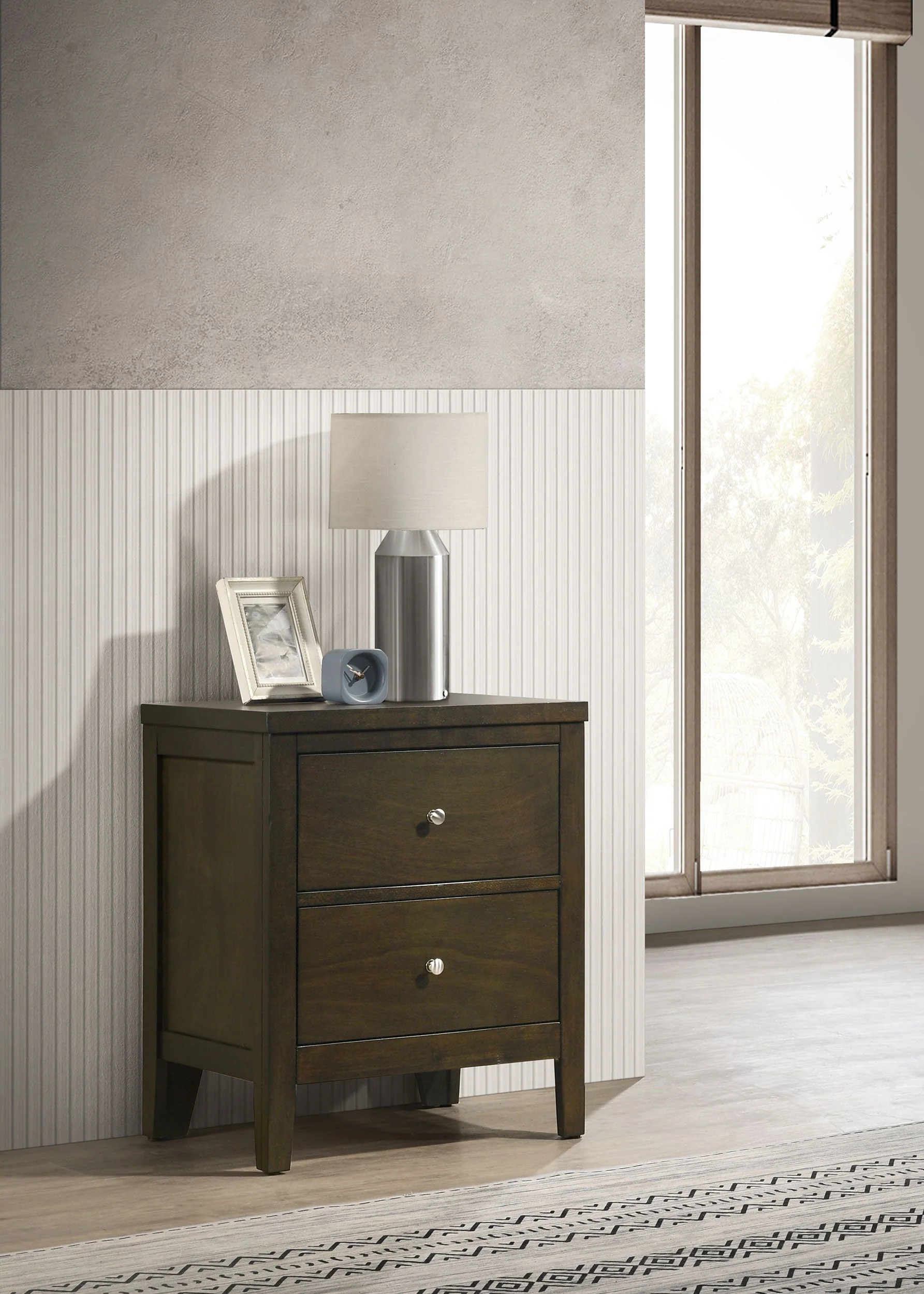 Wilkes 2-drawer Nightstand Bedside Table Dark Cocoa - Image 3