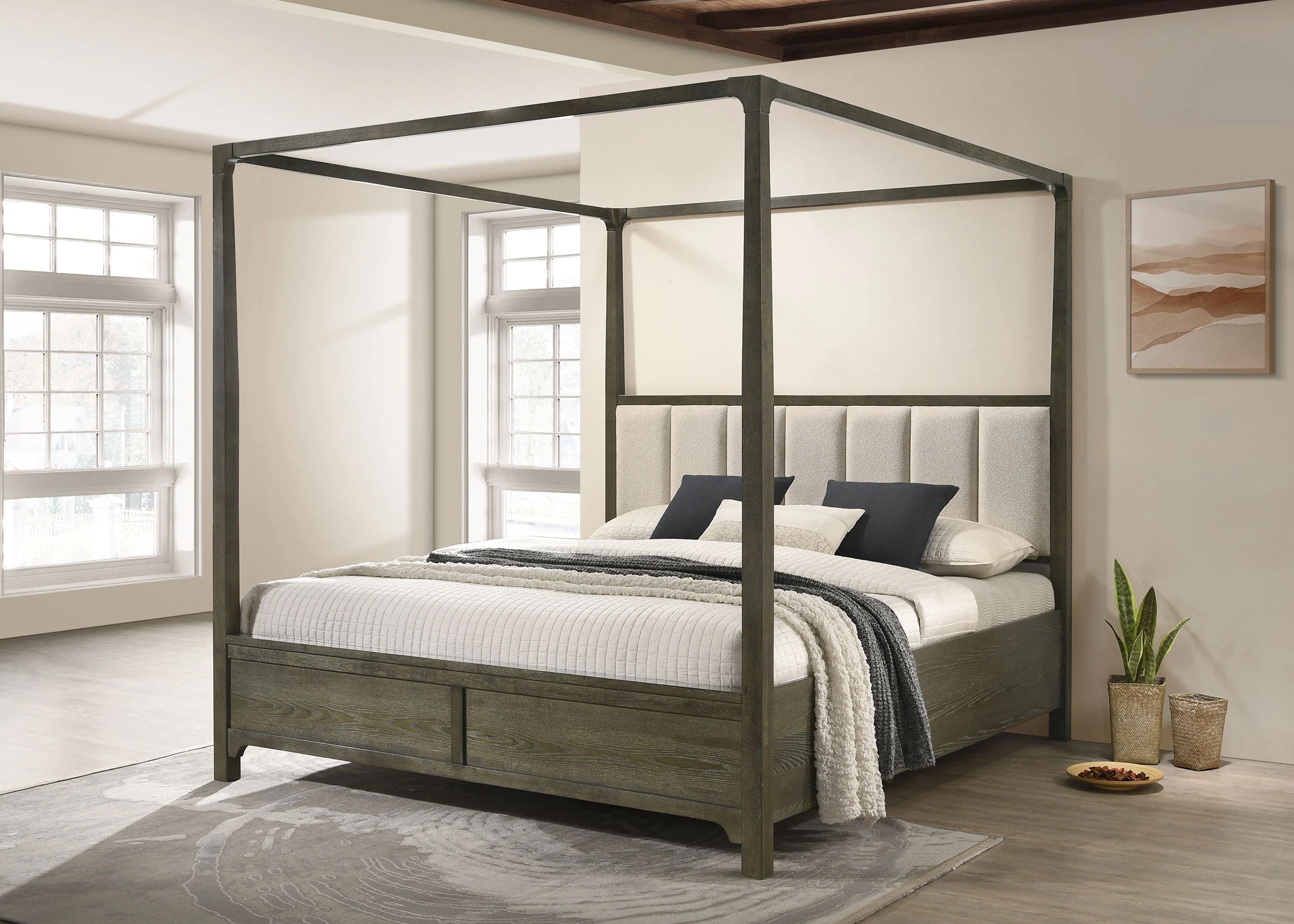 Gran Park Canopy Bed Dark Cocoa - Image 8
