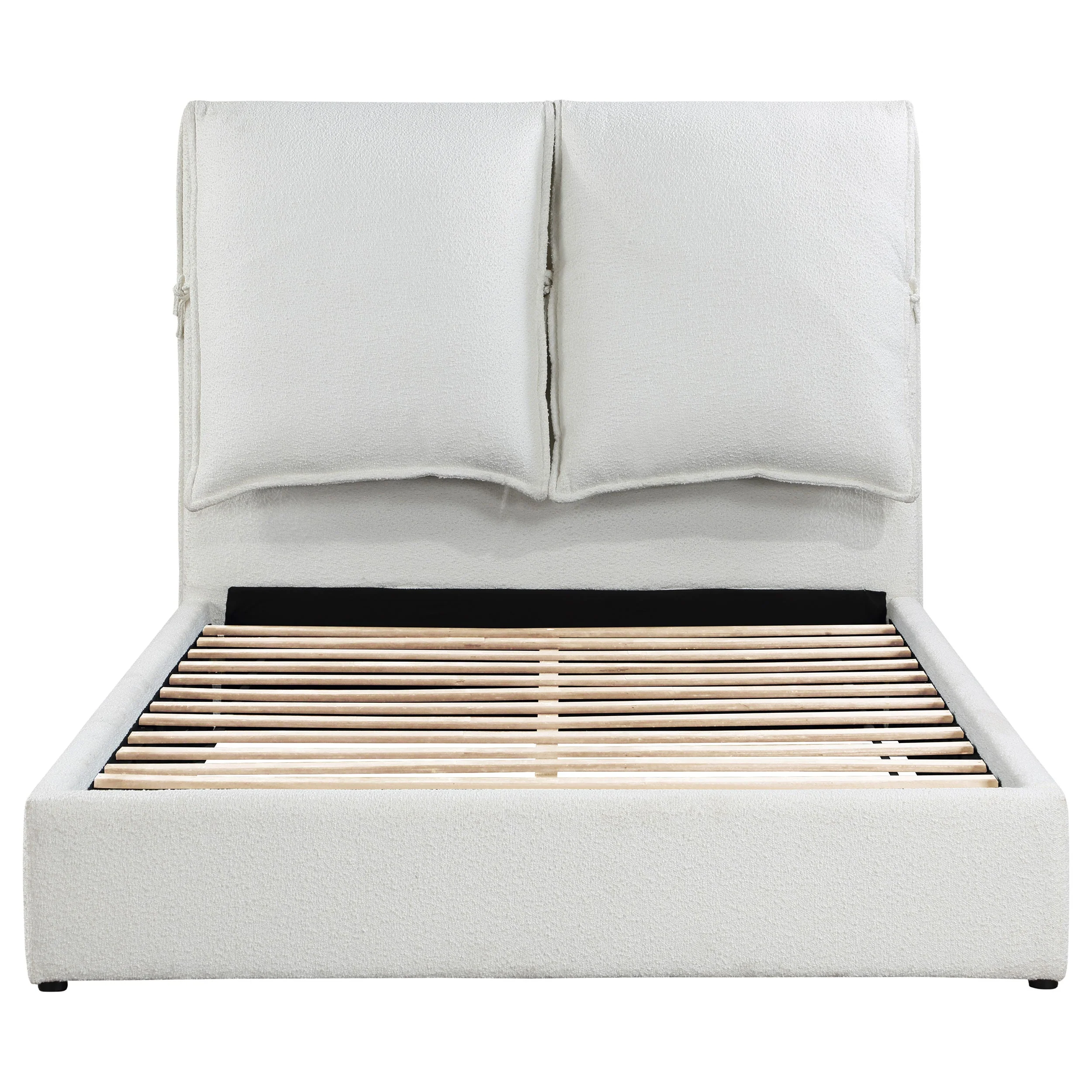 Gwendoline Upholstered Queen Panel Bed White - Image 5