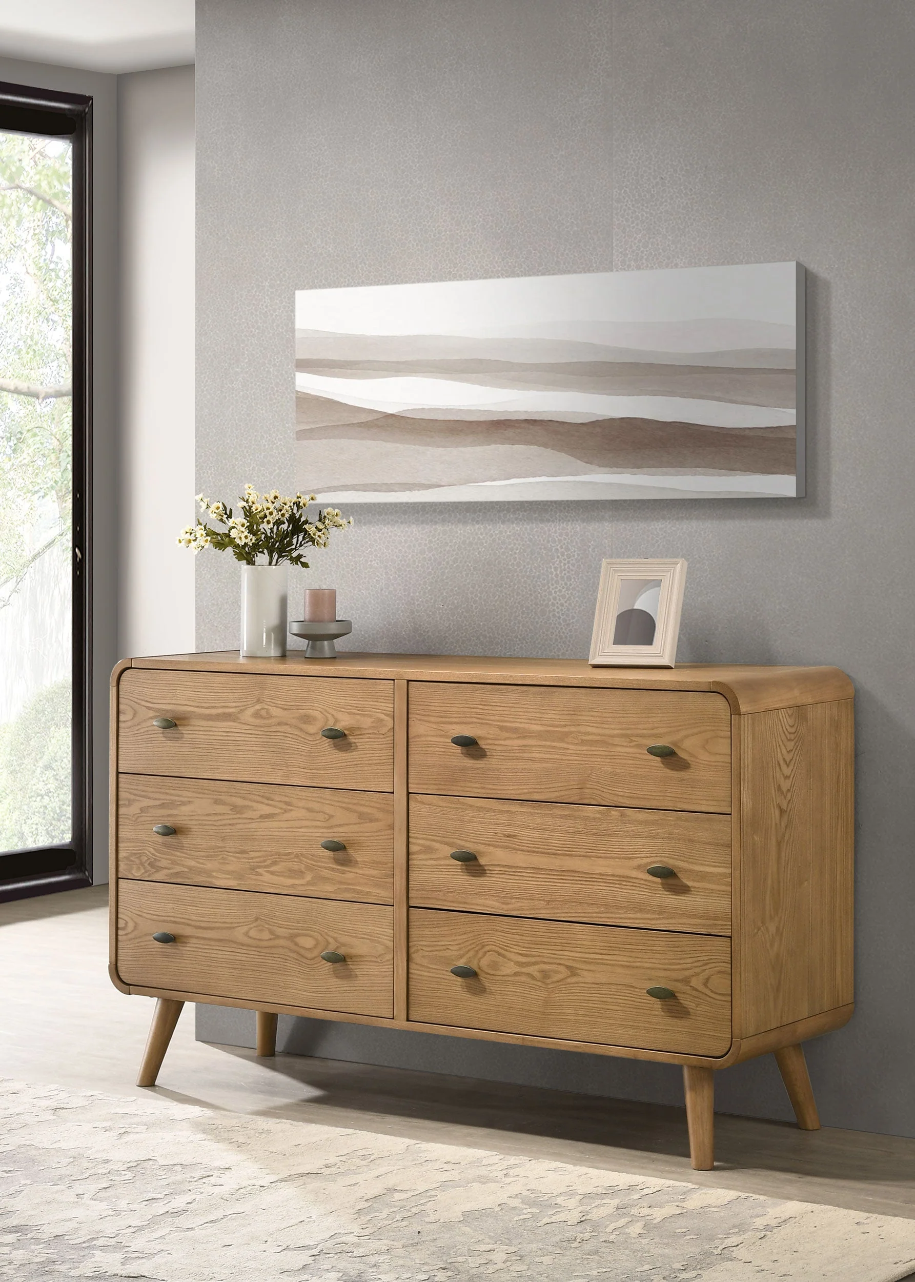 Robyn 6-drawer Bedroom Dresser - Image 6