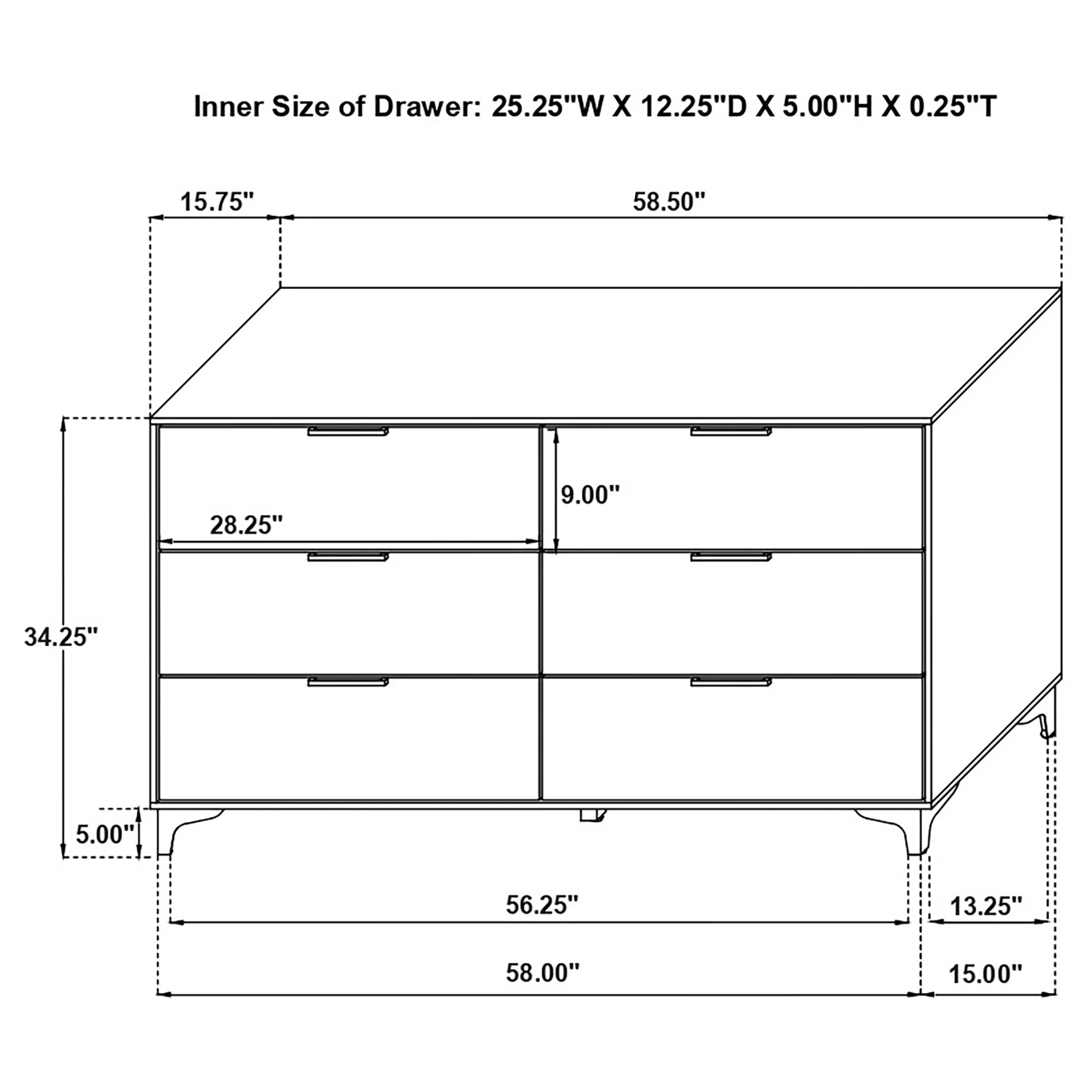 Kendall 6-drawer Dresser - Image 15