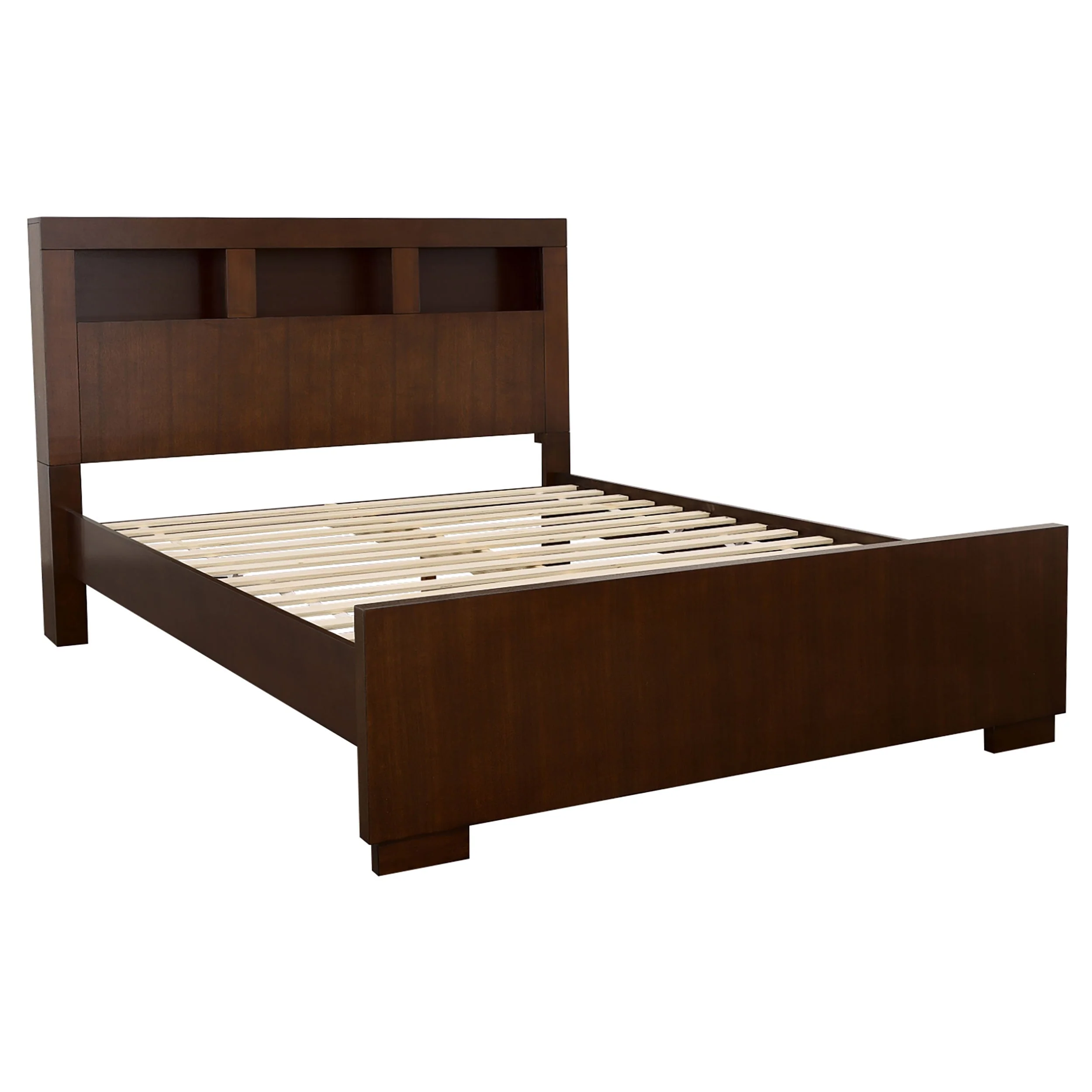 Jessica Wood LED Storage Bookcase Bed Cappuccino - Image 6