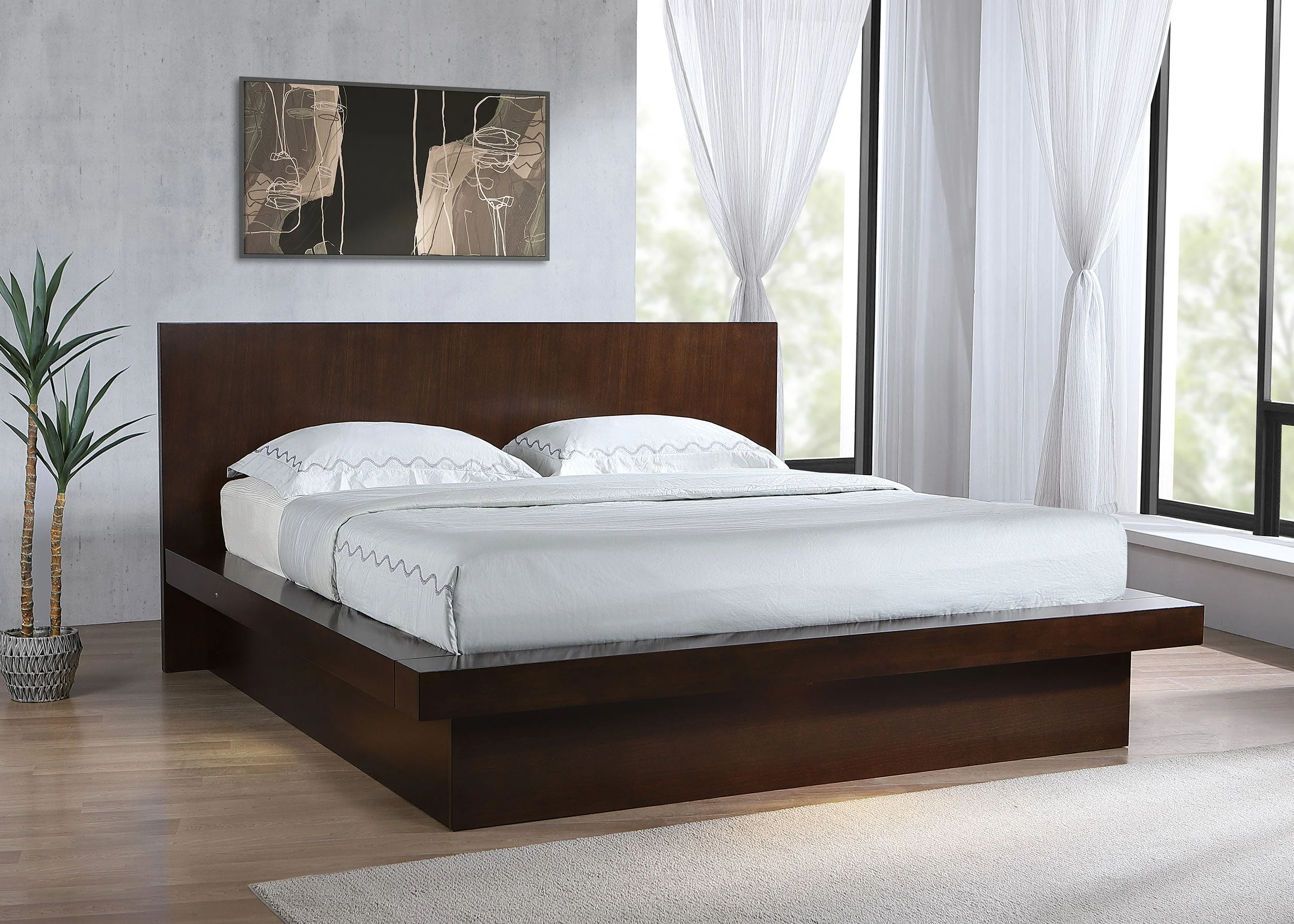 Jessica Wood LED Panel Bed - Image 12