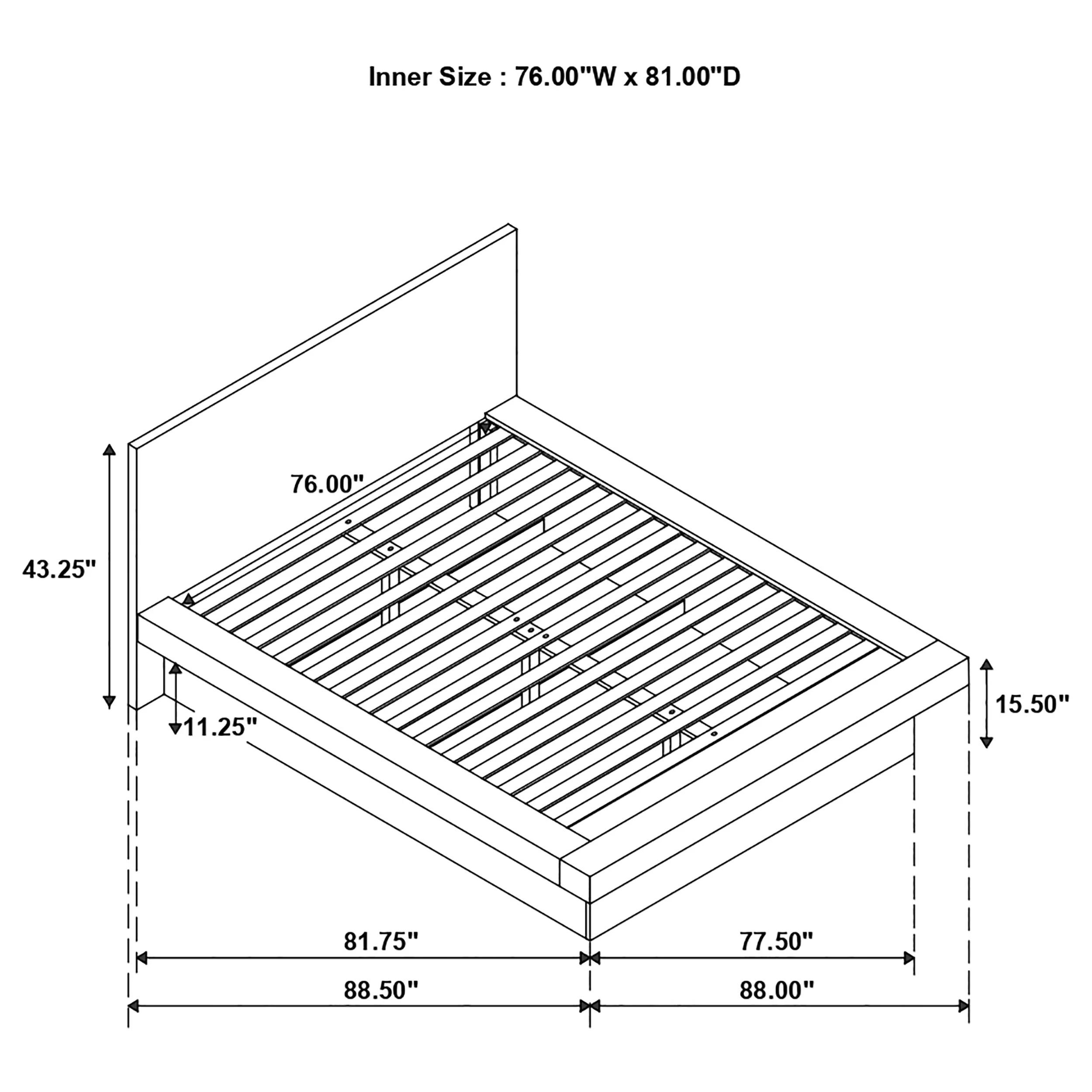 Jessica Wood LED Panel Bed - Image 25