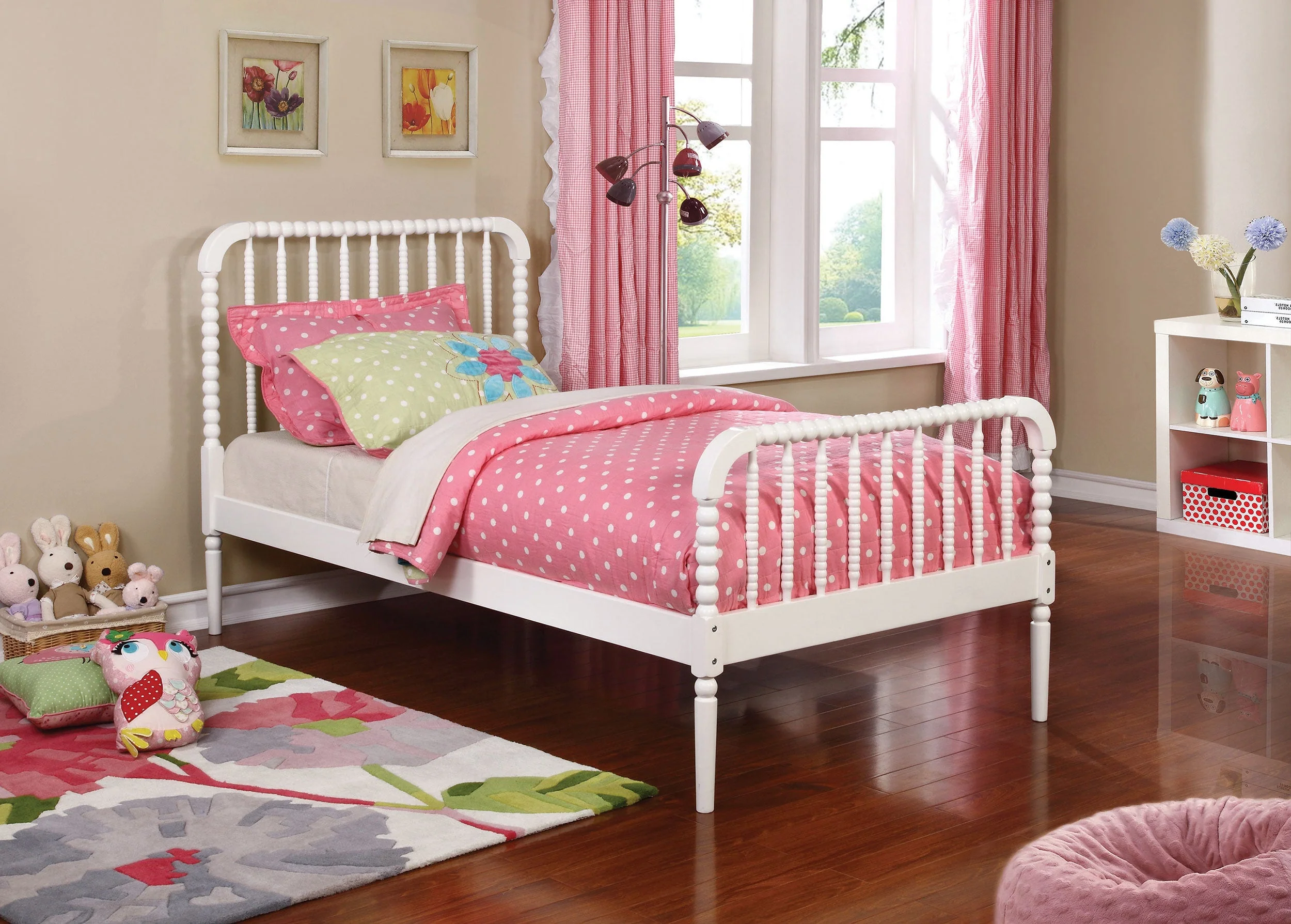 Jones Wood Twin Open Frame Bed - Image 5