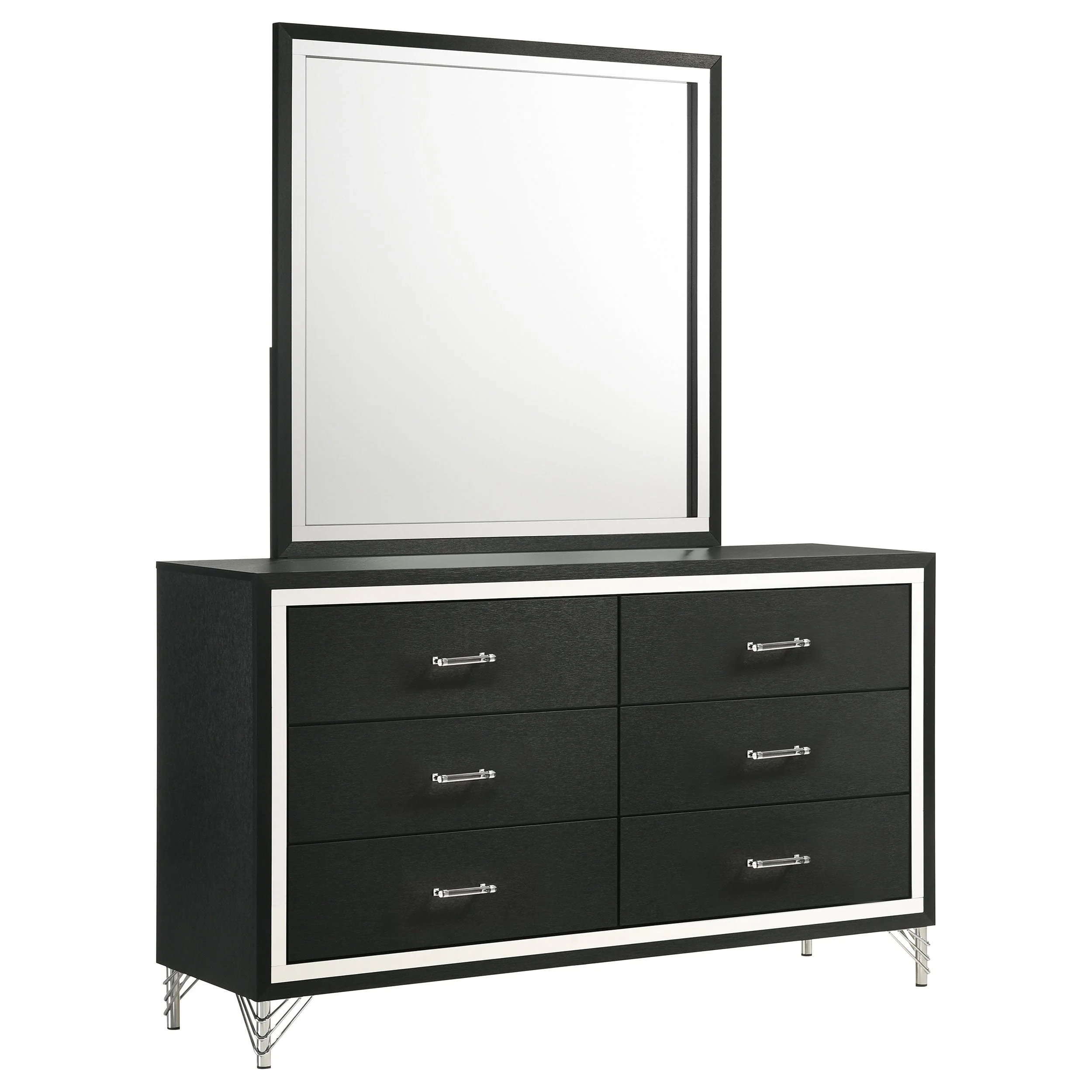 Lucia 6-drawer Dresser and Mirror - Image 3