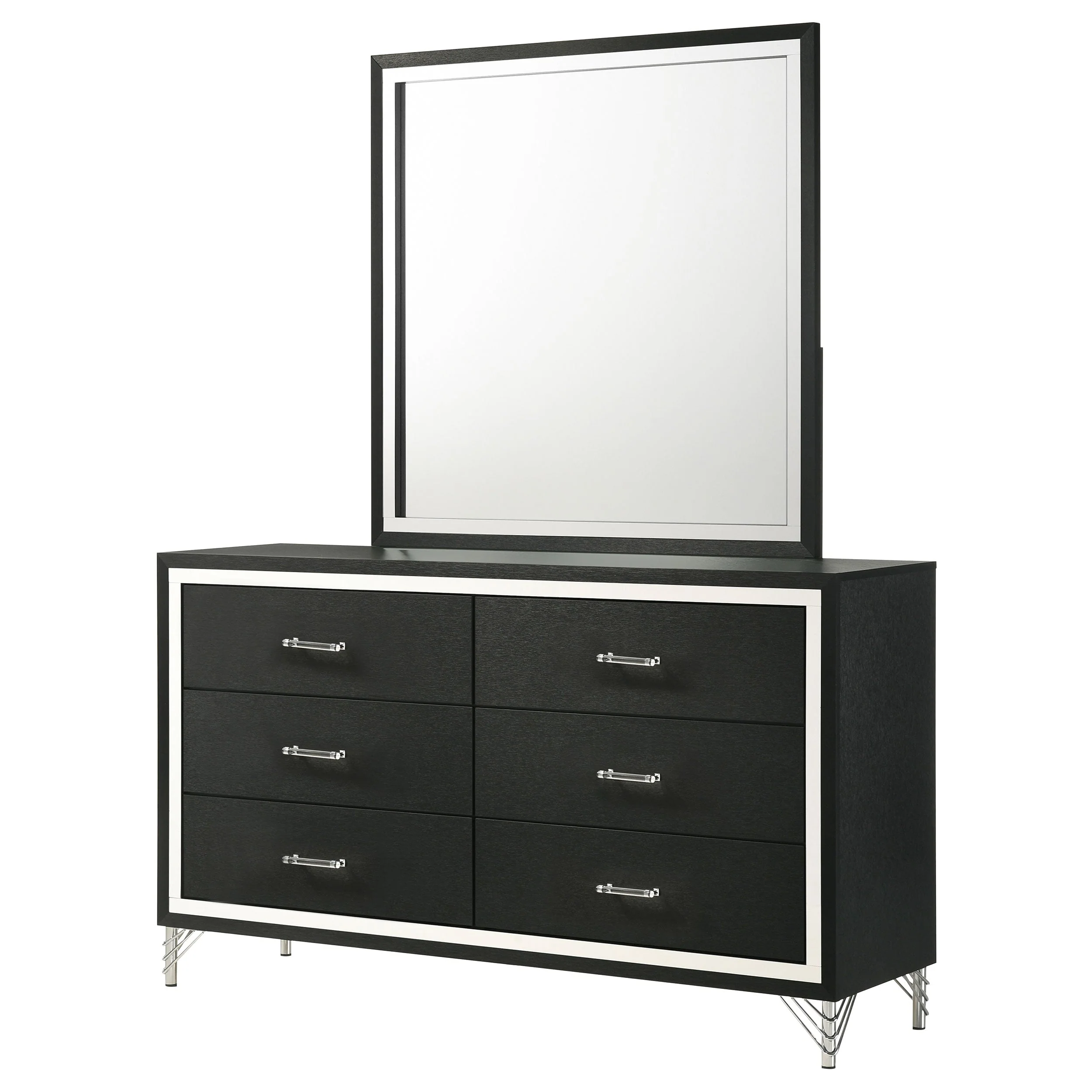 Lucia 6-drawer Dresser and Mirror - Image 9