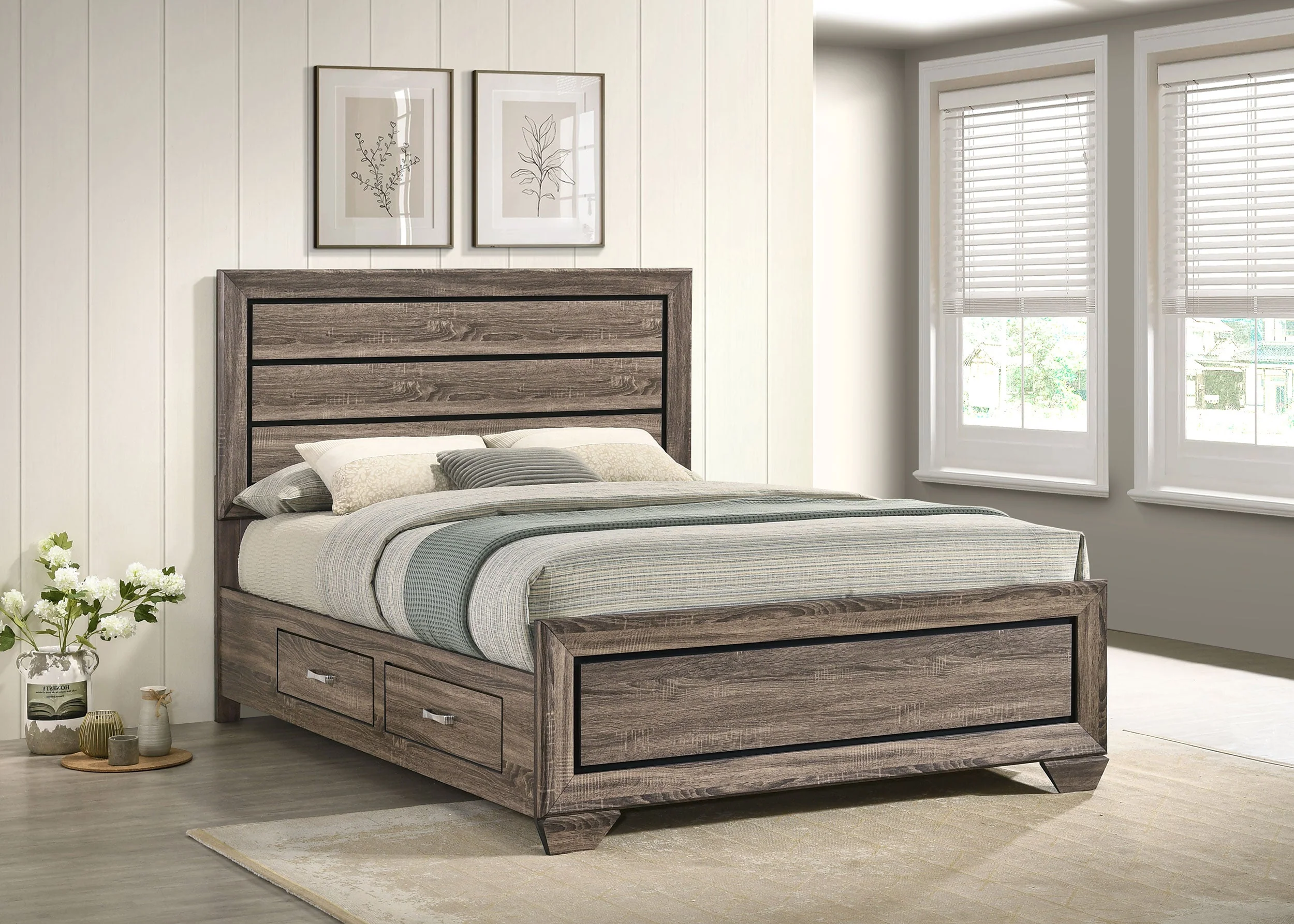 Kauffman Wood Storage Panel Bed - Image 13