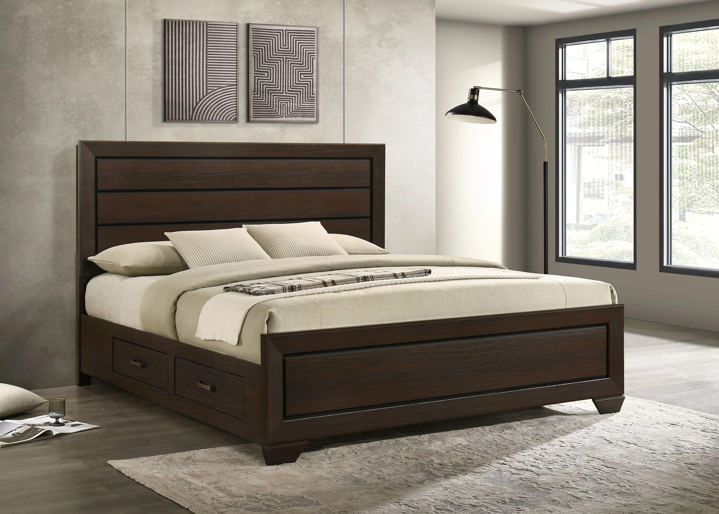 Kauffman Wood Storage Panel Bed - Image 17