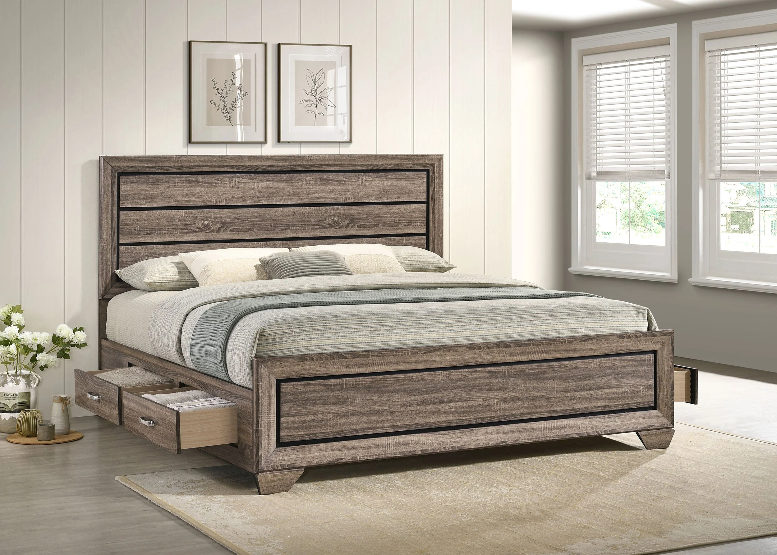 Kauffman Wood Storage Panel Bed - Image 20